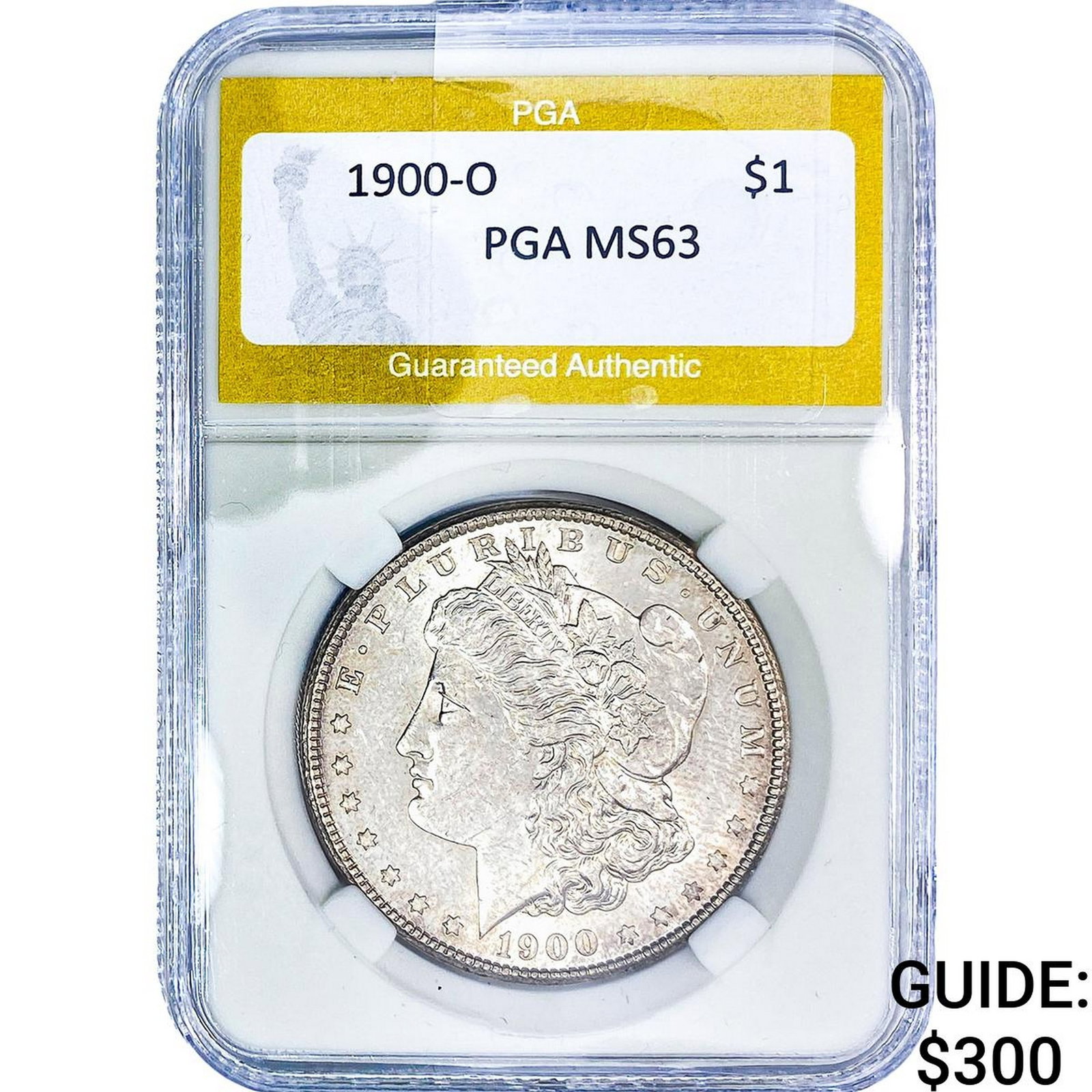 1900-O Morgan Silver Dollar PGA MS63: 1900-O Morgan Silver Dollar PGA MS63