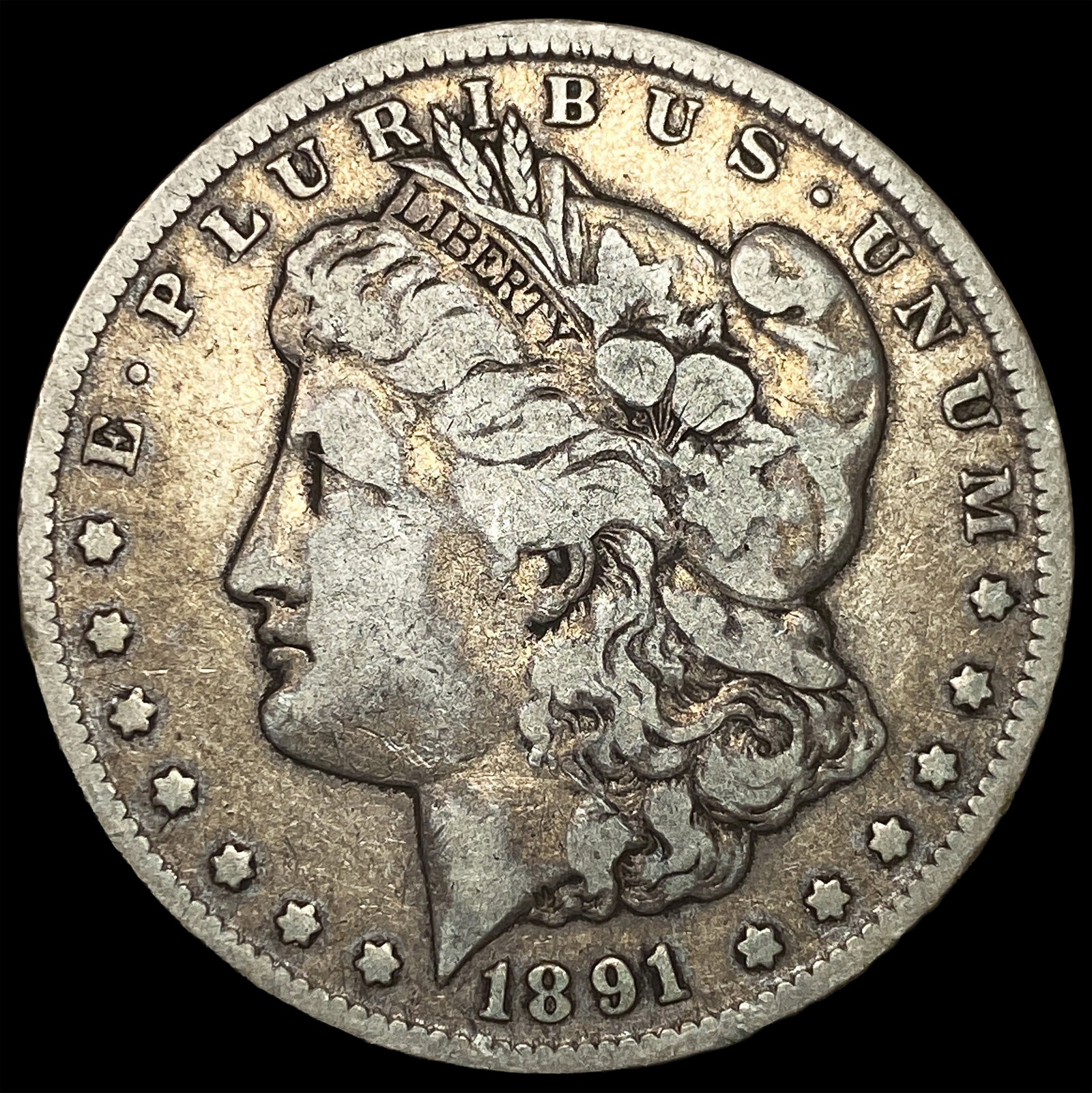 1891-CC Silver Morgan Dollar LIGHTLY CIRCULATED: 1891-CC Silver Morgan Dollar LIGHTLY CIRCULATED