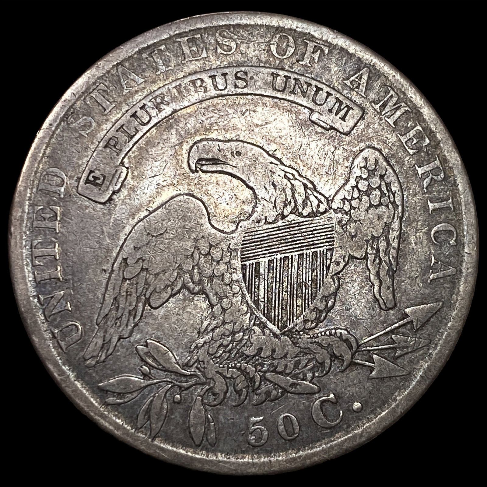 1834 Capped Bust Half Dollar LIGHTLY CIRCULATED - 2