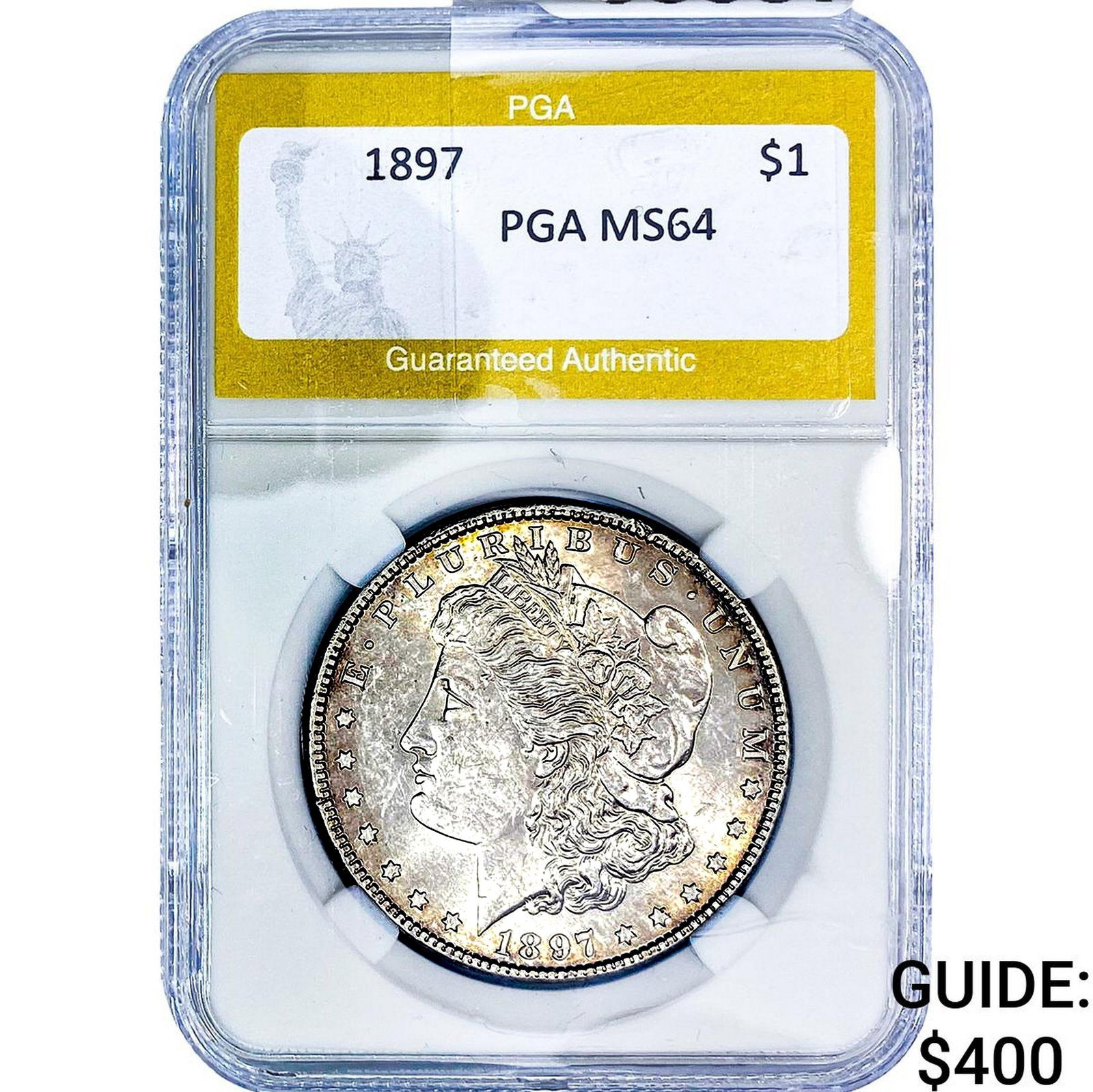 1897 Morgan Silver Dollar PGA MS64: 1897 Morgan Silver Dollar PGA MS64