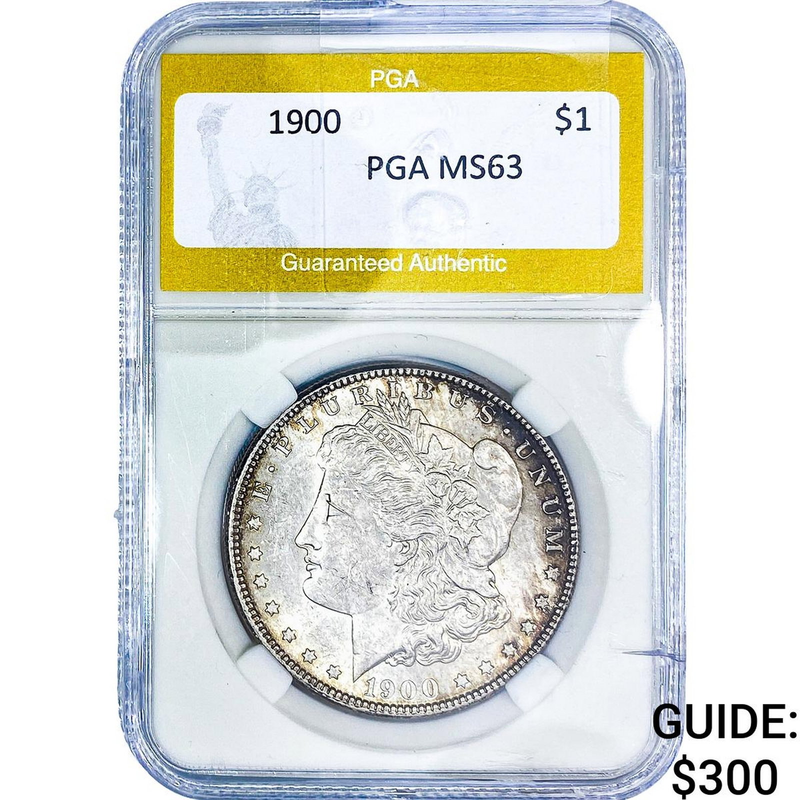 1900 Morgan Silver Dollar PGA MS63: 1900 Morgan Silver Dollar PGA MS63