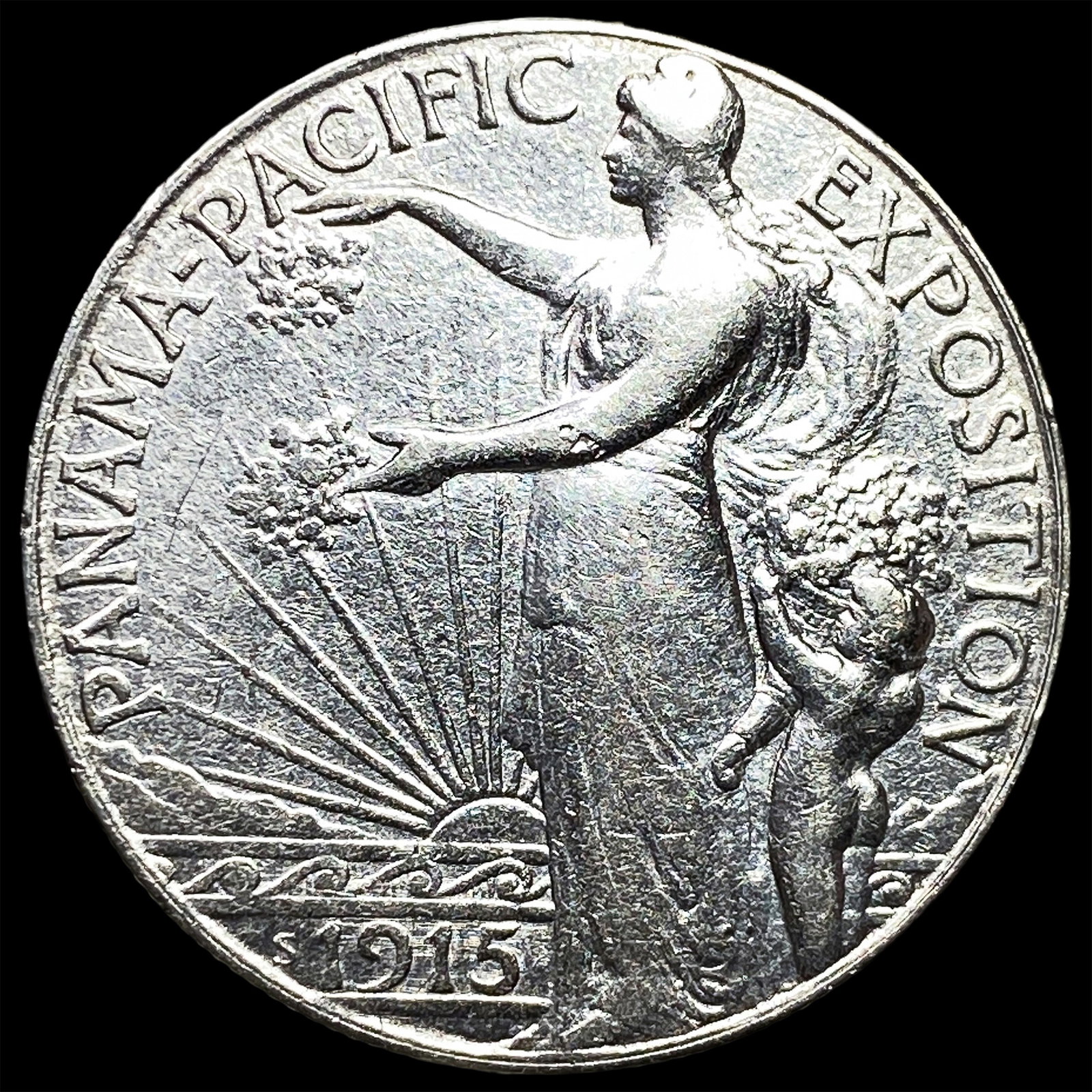 1915-S Silver Panama-Pacific Half Dollar UNCIRCULATED: 1915-S Silver Panama-Pacific Half Dollar UNCIRCULATED