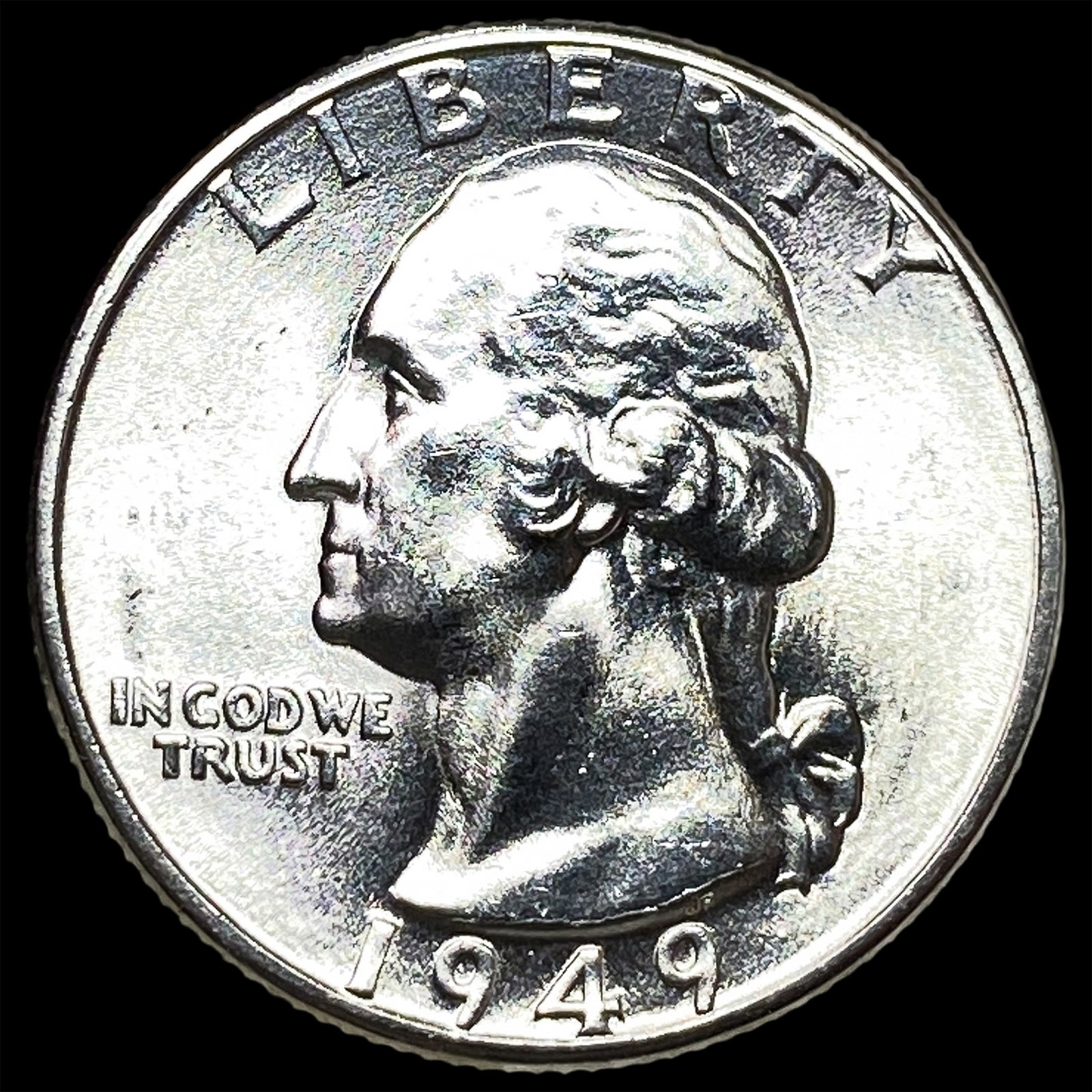1949-D Silver Washington Quarter CHOICE BU (1 of 2)