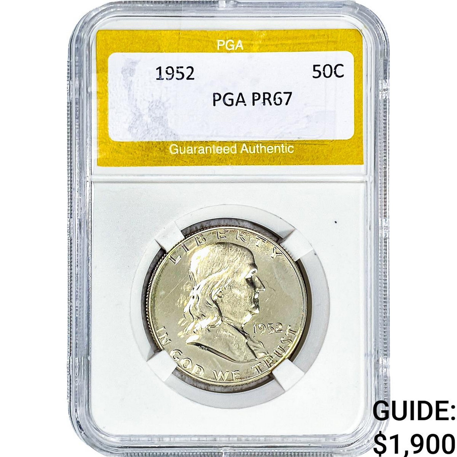 1952 Franklin Half Dollar PGA PR67: 1952 Franklin Half Dollar PGA PR67