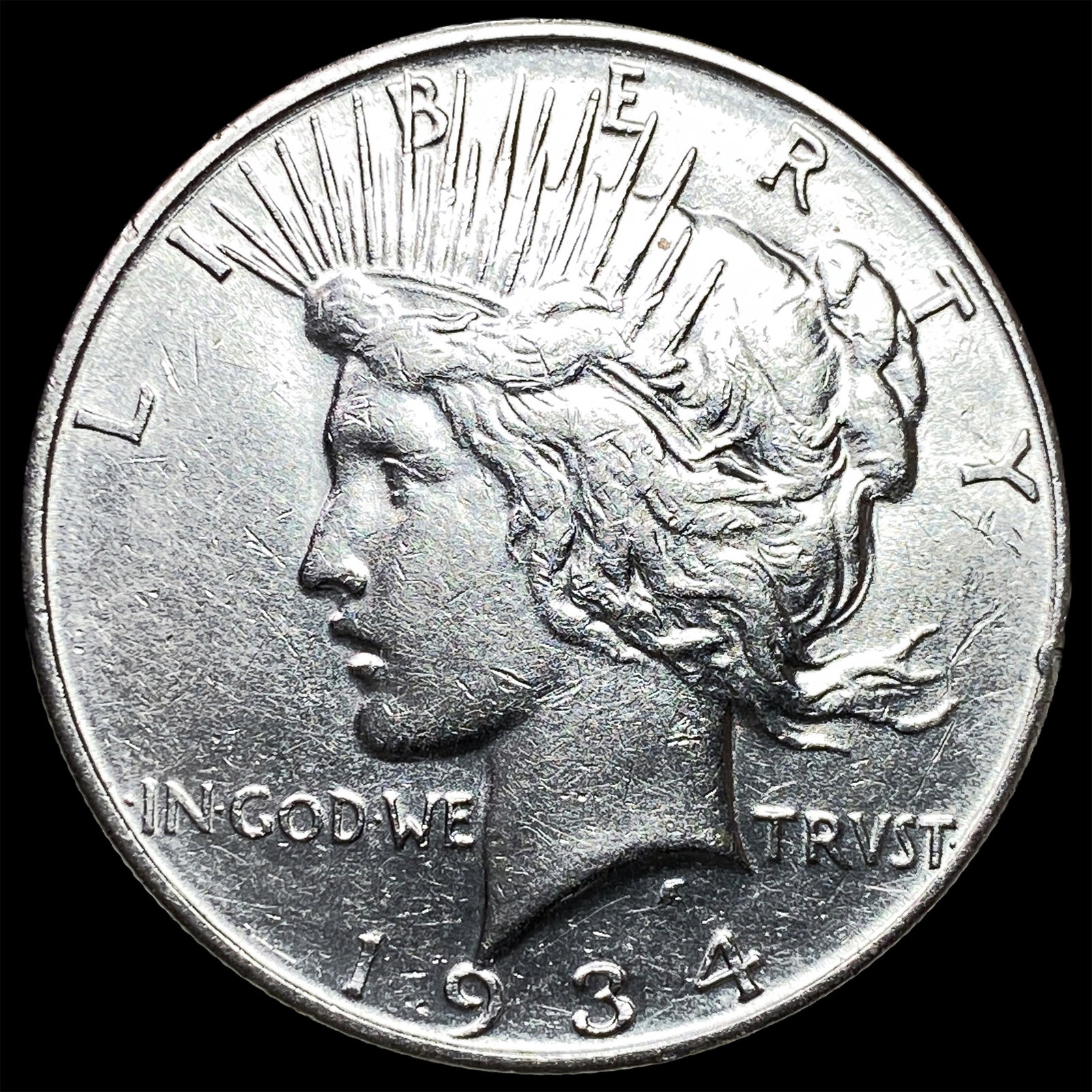 1934-D Silver Peace Dollar CLOSELY UNCIRCULATED: 1934-D Silver Peace Dollar CLOSELY UNCIRCULATED
