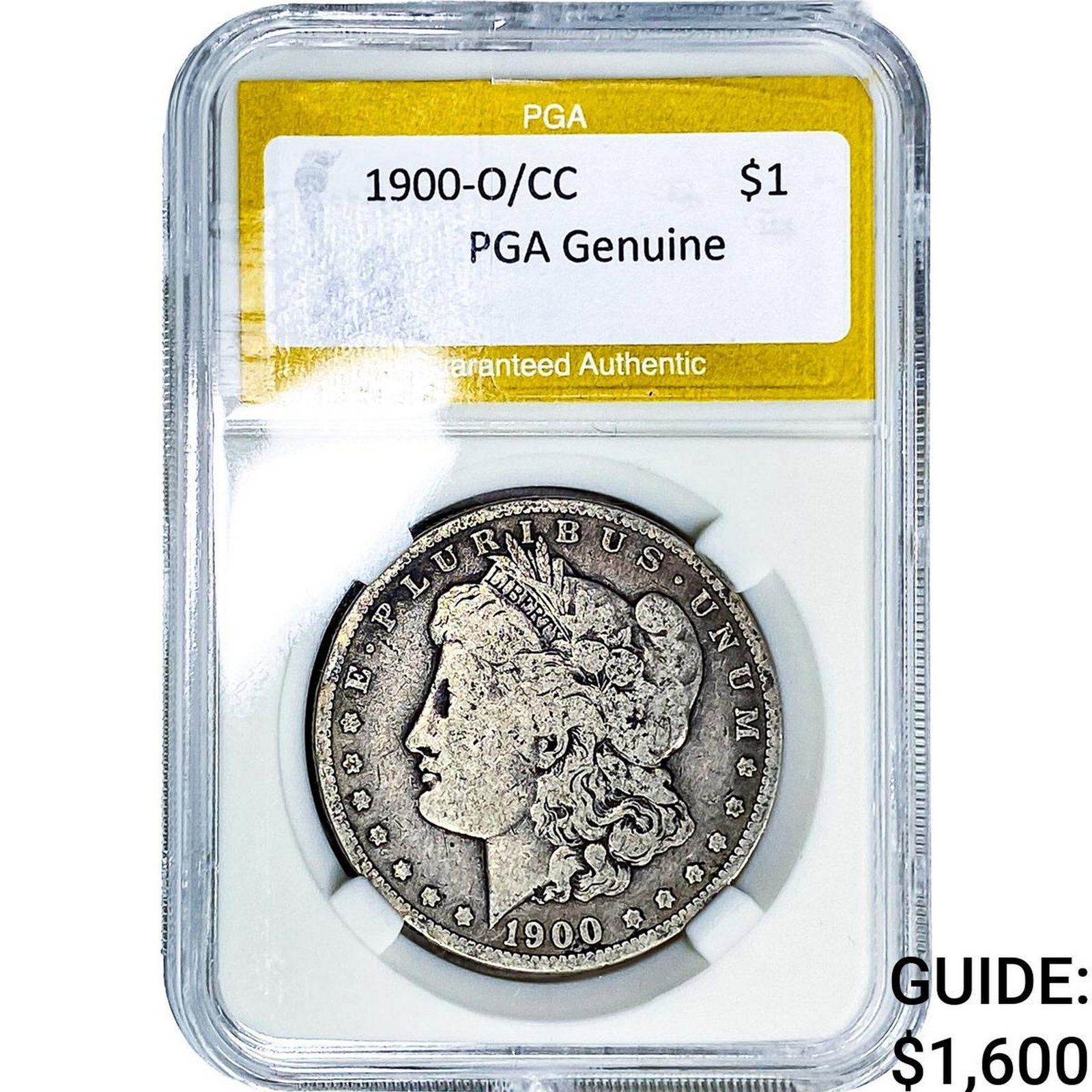 1900-O/CC Morgan Silver Dollar PGA Genuine (1 of 2)