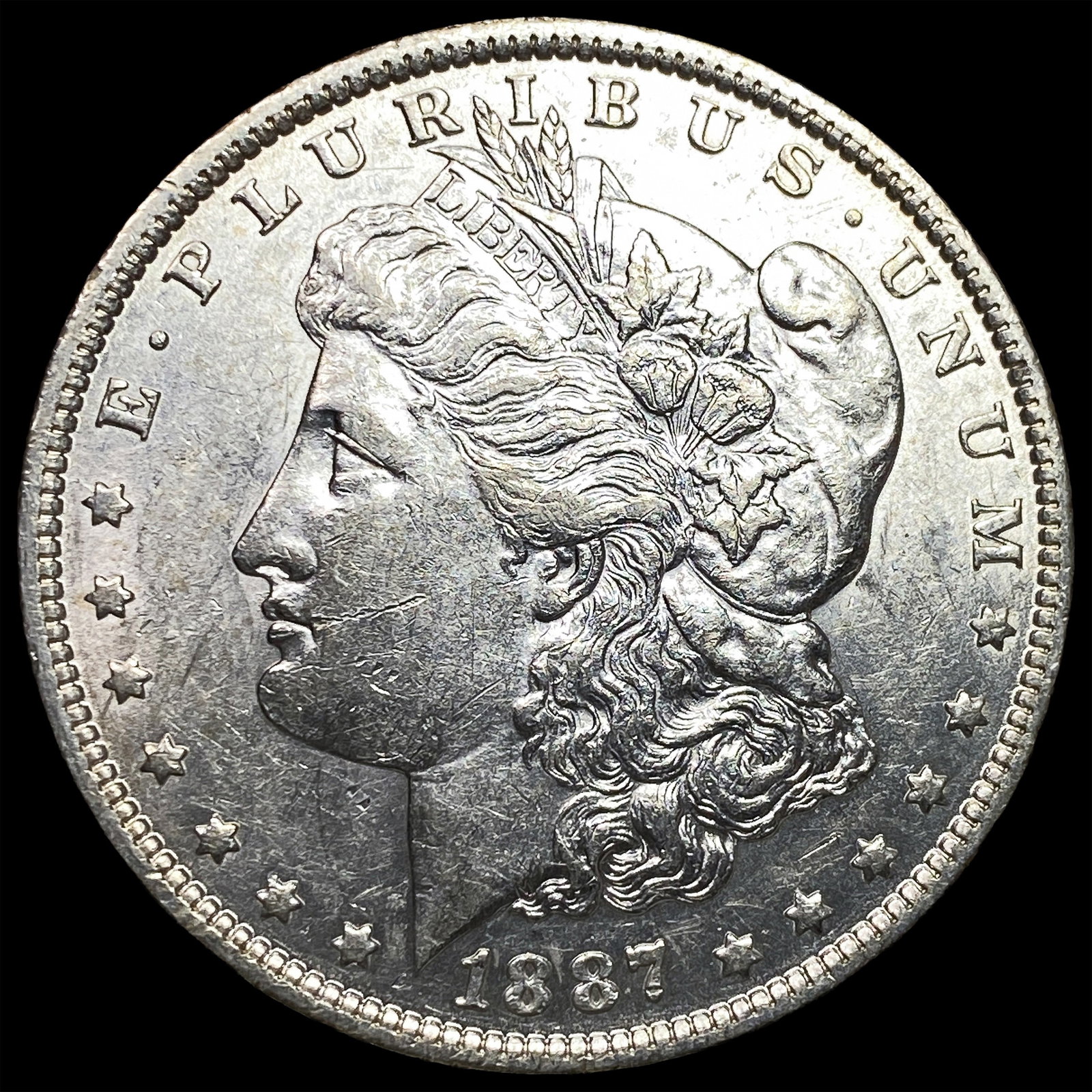 1887-O Morgan Silver Dollar CHOICE AU: 1887-O Morgan Silver Dollar CHOICE AU