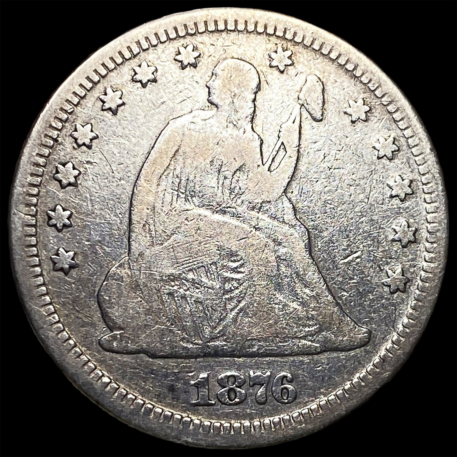 1876 Seated Liberty Half Dollar LIGHTLY CIRCULATED: 1876 Seated Liberty Half Dollar LIGHTLY CIRCULATED