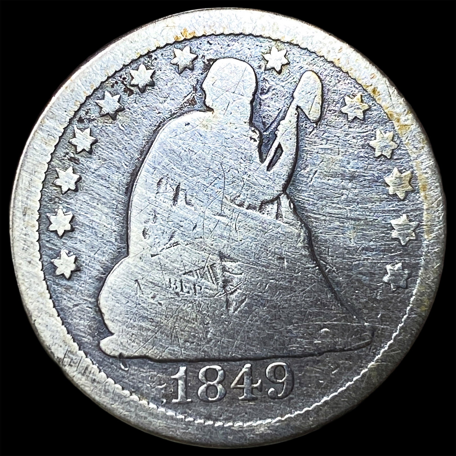 1849 Seated Liberty Quarter NICELY CIRCULATED (1 of 2)