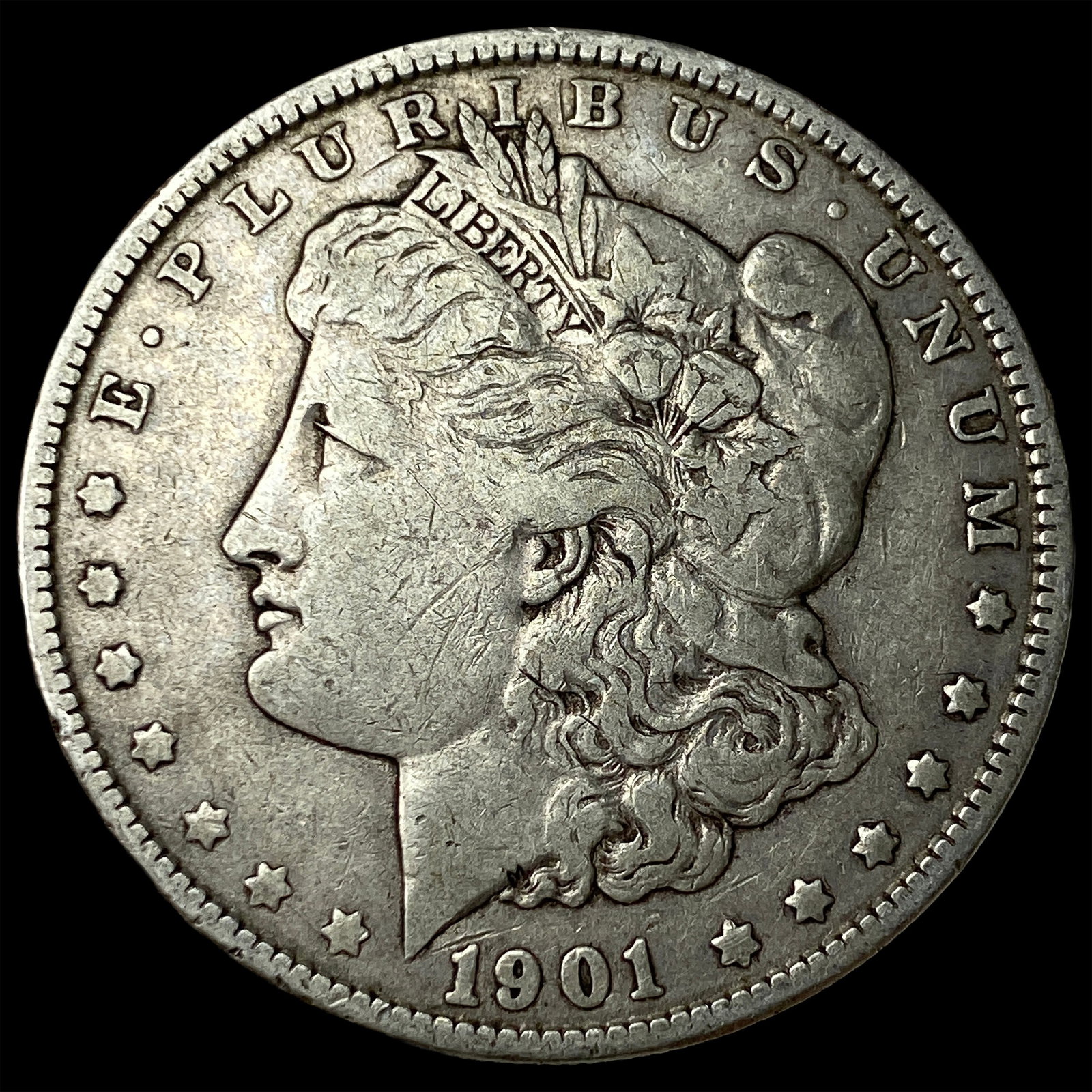 1901 Silver Morgan Dollar LIGHTLY CIRCULATED: 1901 Silver Morgan Dollar LIGHTLY CIRCULATED