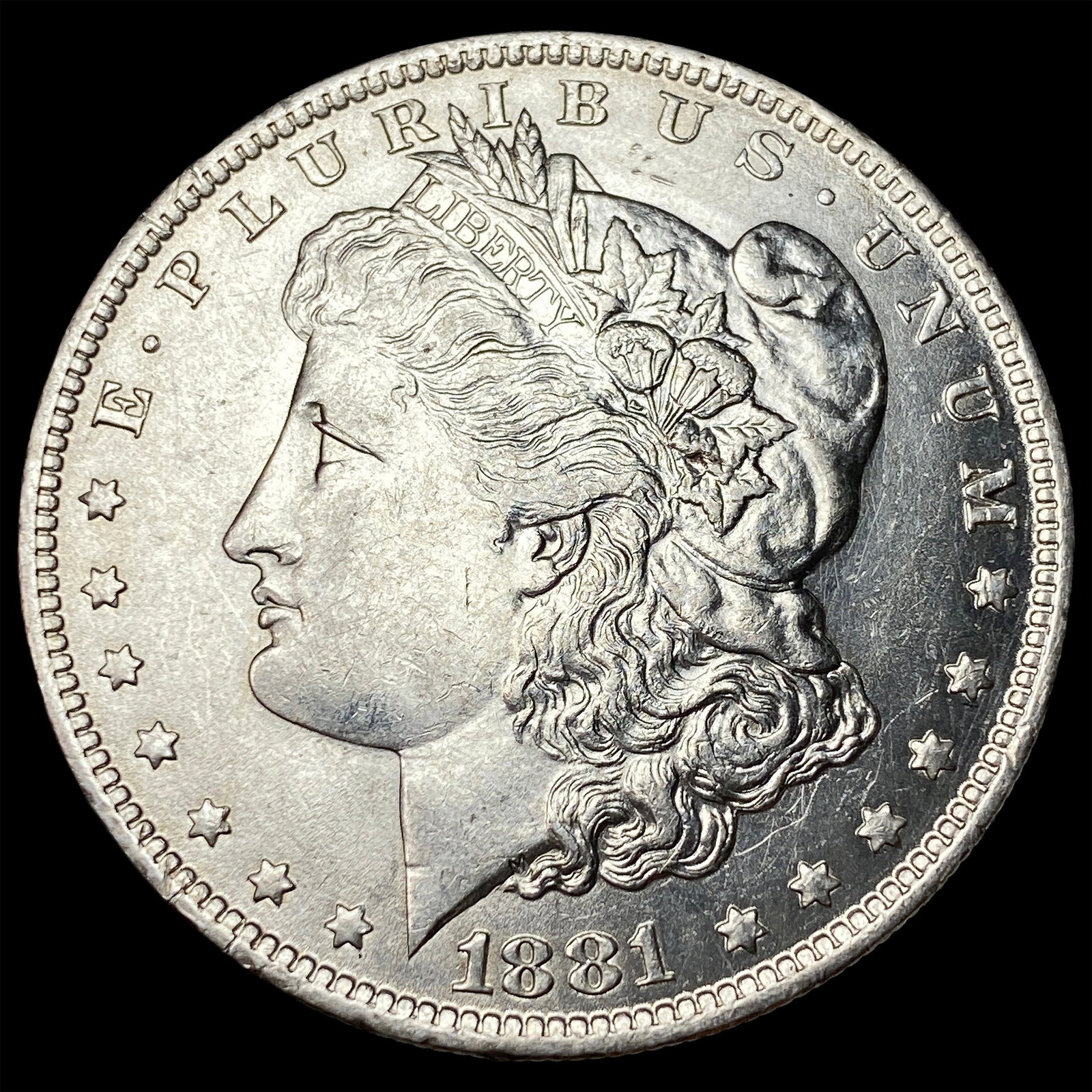 1881-S Silver Morgan Dollar GEM BU: 1881-S Silver Morgan Dollar GEM BU
