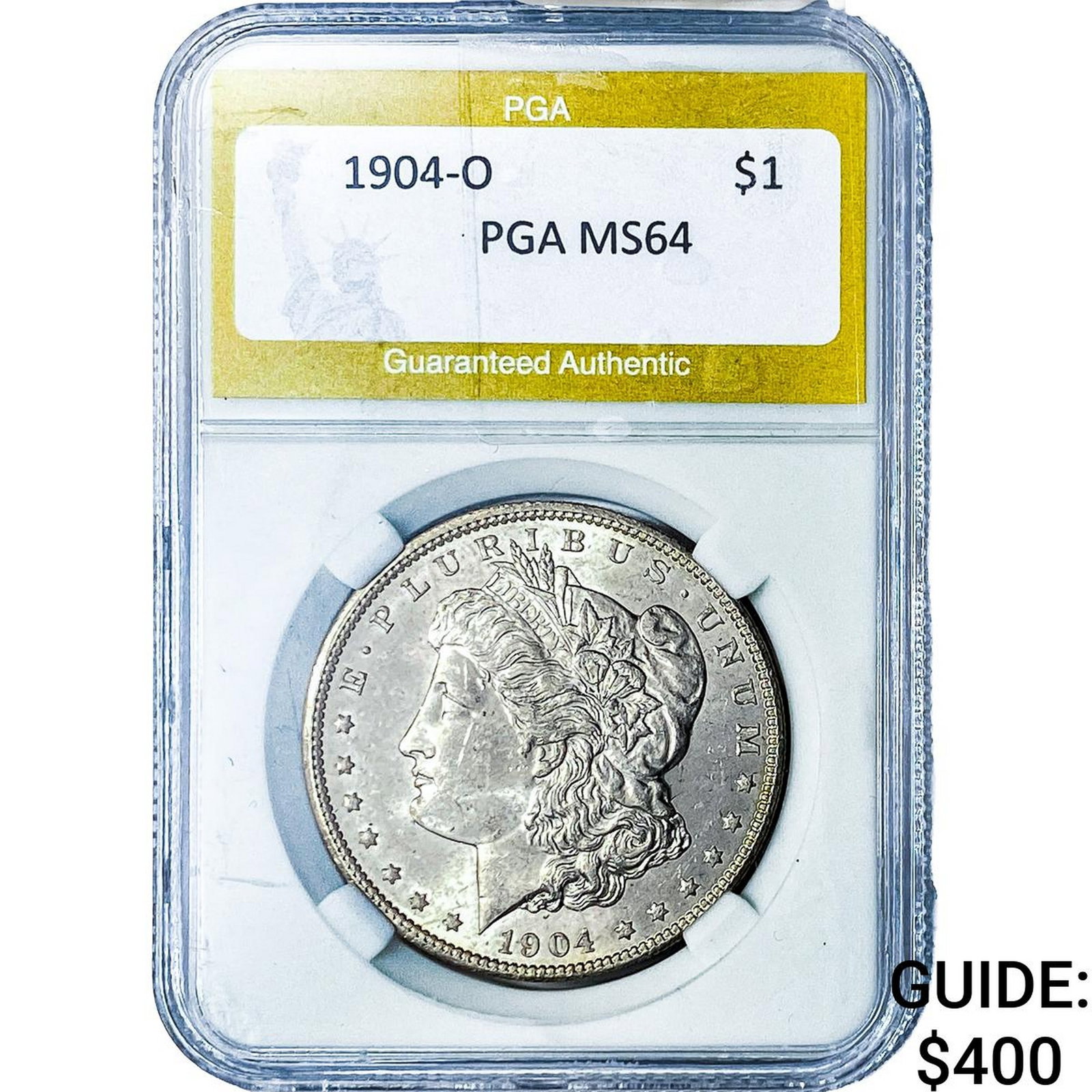 1904-O Morgan Silver Dollar PGA MS64: 1904-O Morgan Silver Dollar PGA MS64