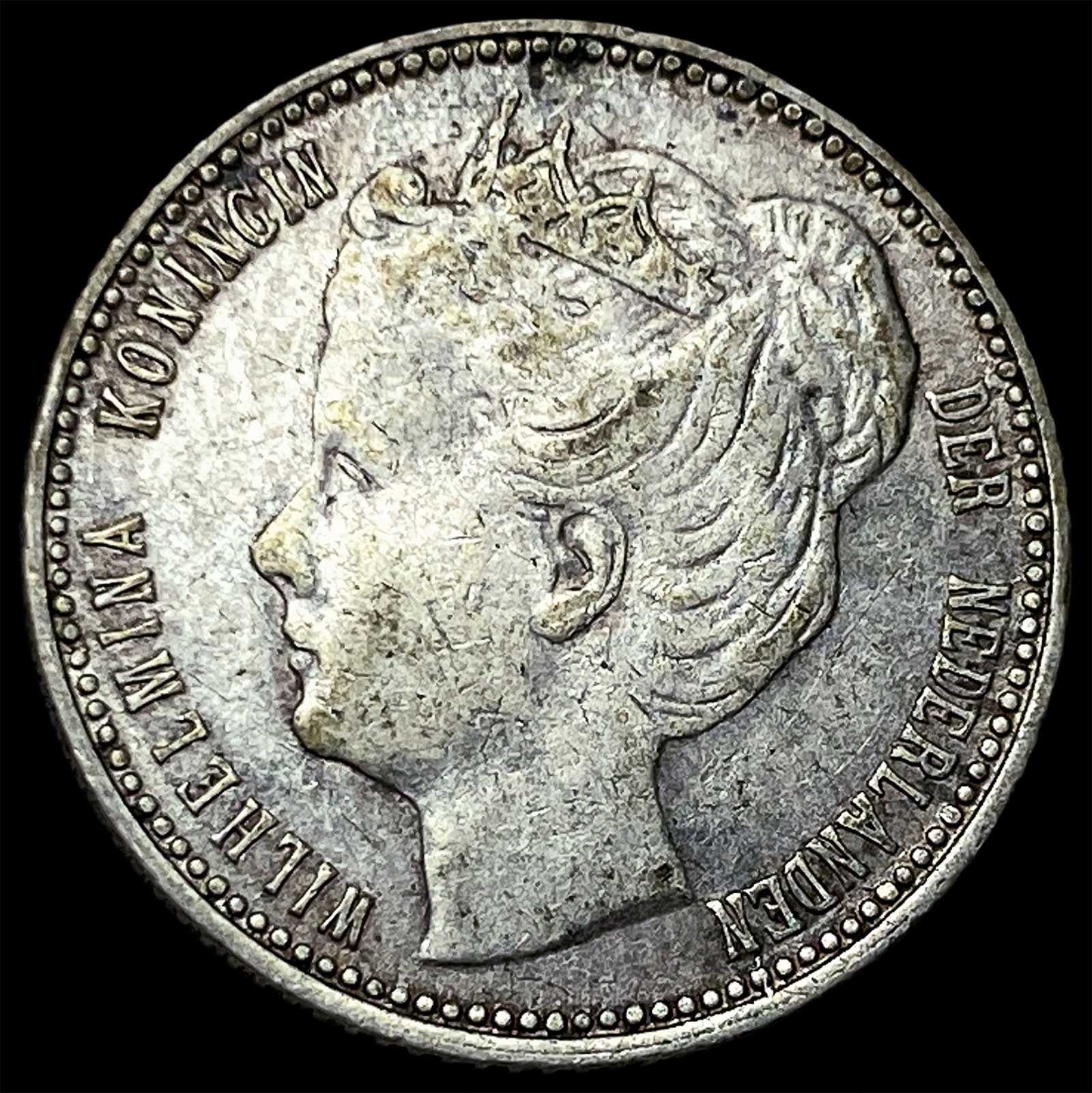 1898 Netherlands SIlver 25 Cents (1 of 2)