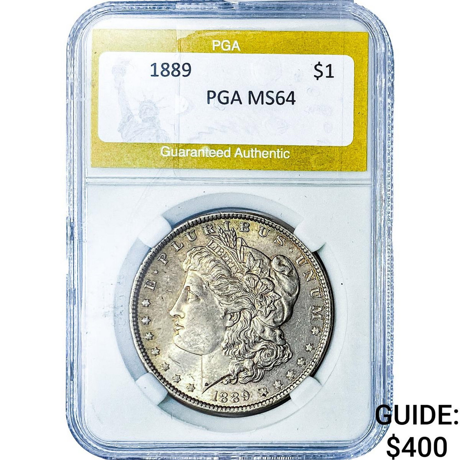 1889 Morgan Silver Dollar PGA MS64: 1889 Morgan Silver Dollar PGA MS64