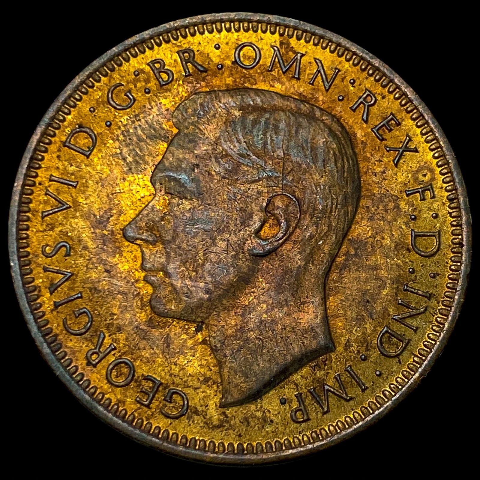 1941 Great Britain George Vi Bronze Half Penny (1 of 2)