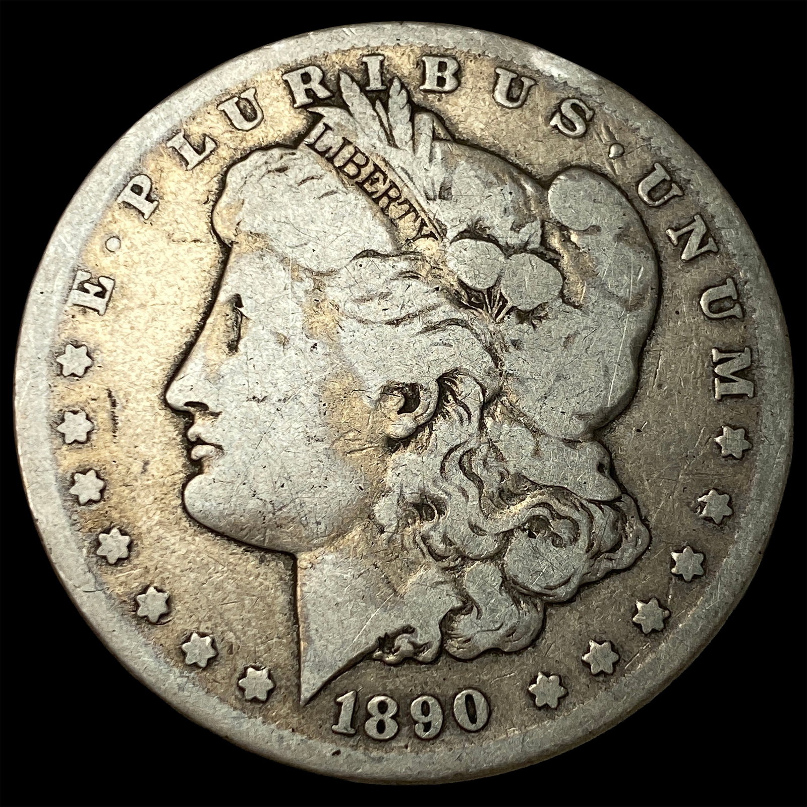1890-CC Silver Morgan Dollar LIGHTLY CIRCULATED: 1890-CC Silver Morgan Dollar LIGHTLY CIRCULATED