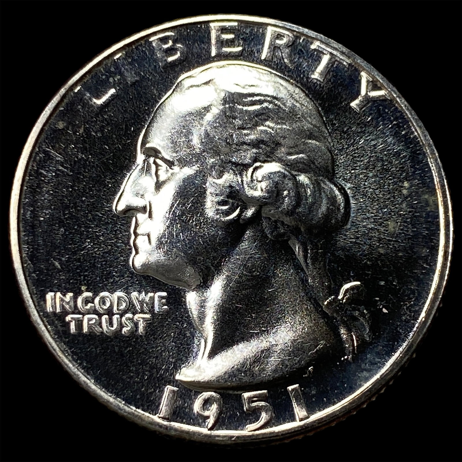 1951 Silver Washington Quarter CHOICE PROOF: 1951 Silver Washington Quarter CHOICE PROOF
