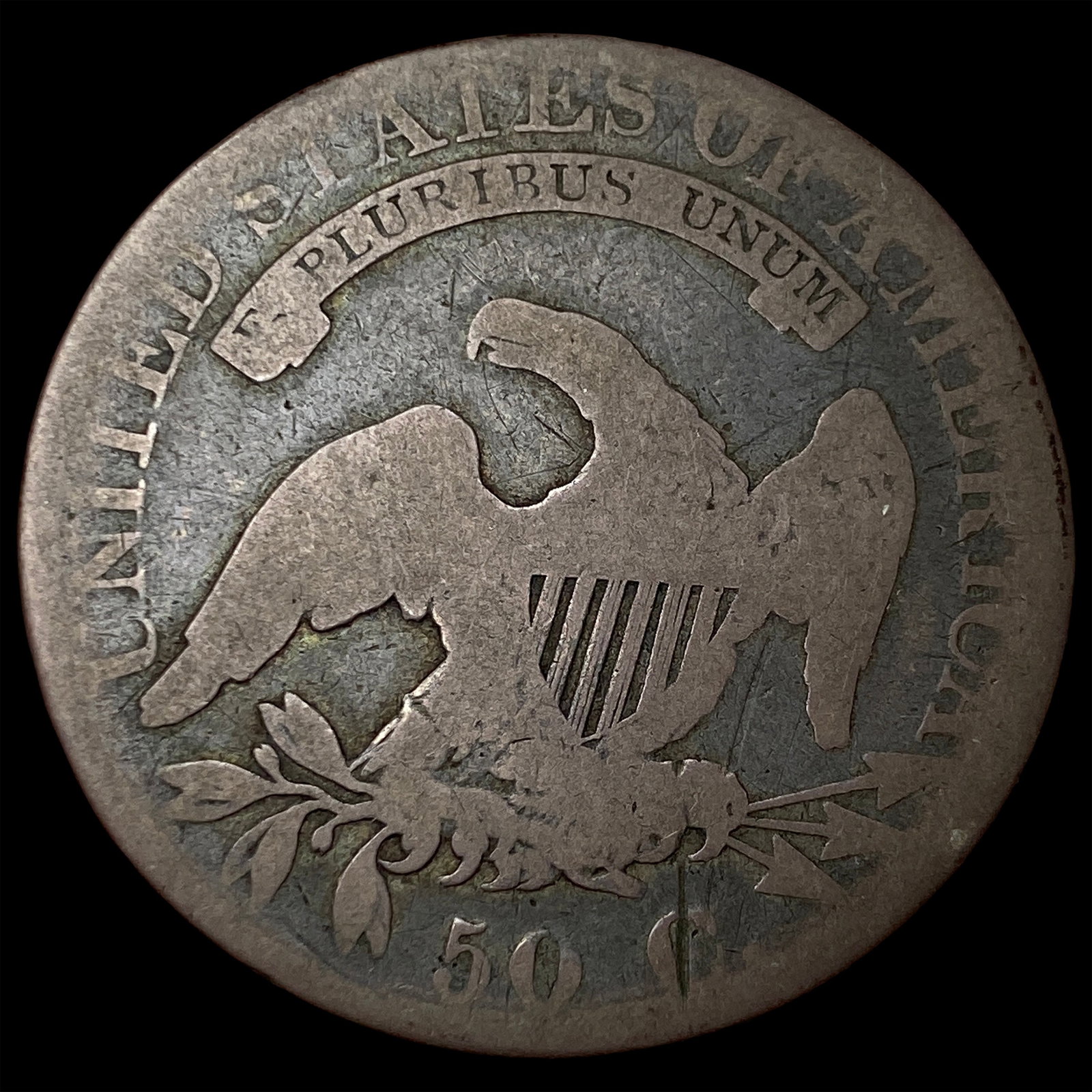 1824 Capped Bust Half Dollar NICELY CIRCULATED - 2