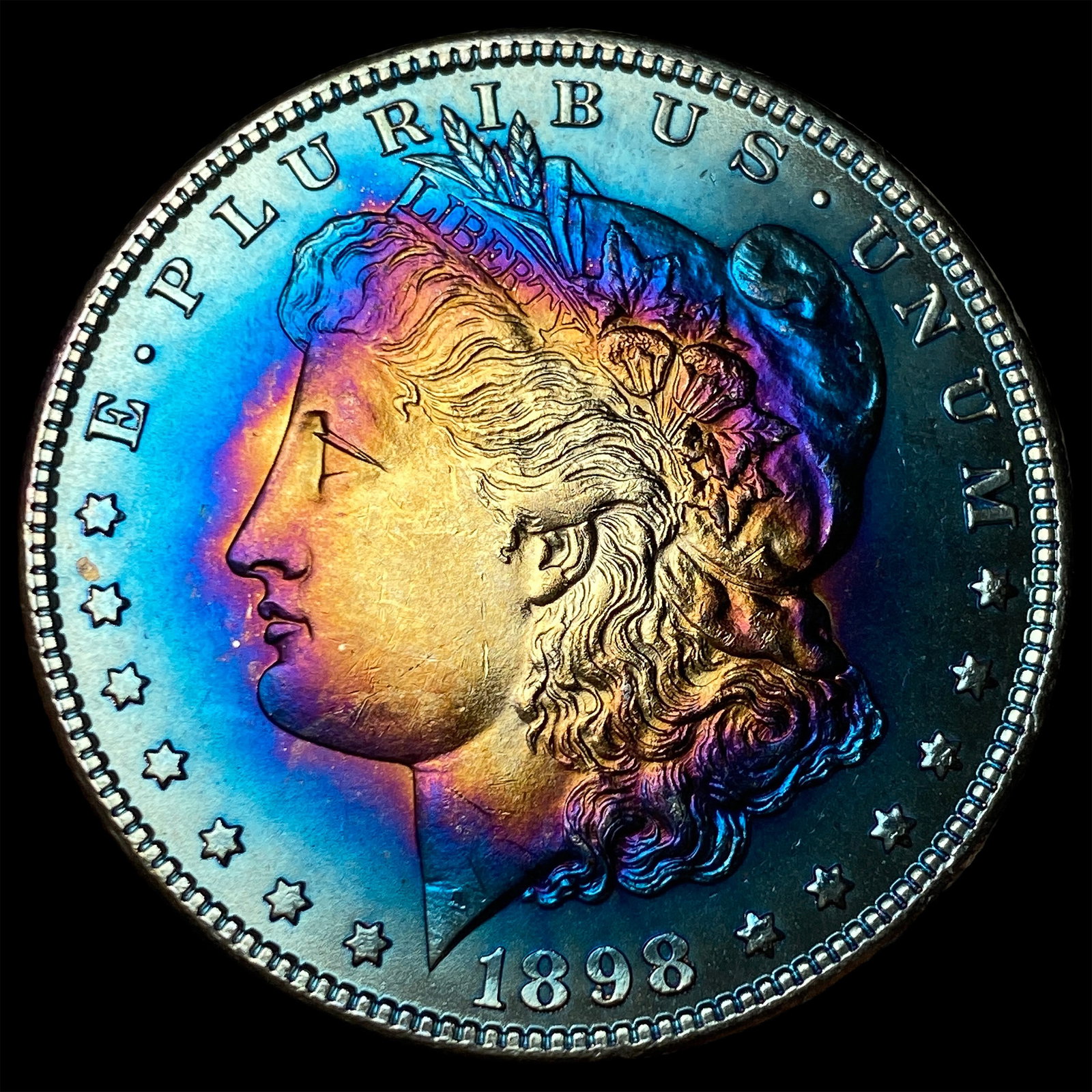 1898 Silver Morgan Dollar CHOICE BU: 1898 Silver Morgan Dollar CHOICE BU