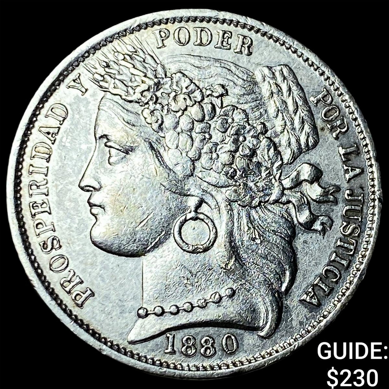 1880B Peru Silver 1 Peseta (1 of 2)