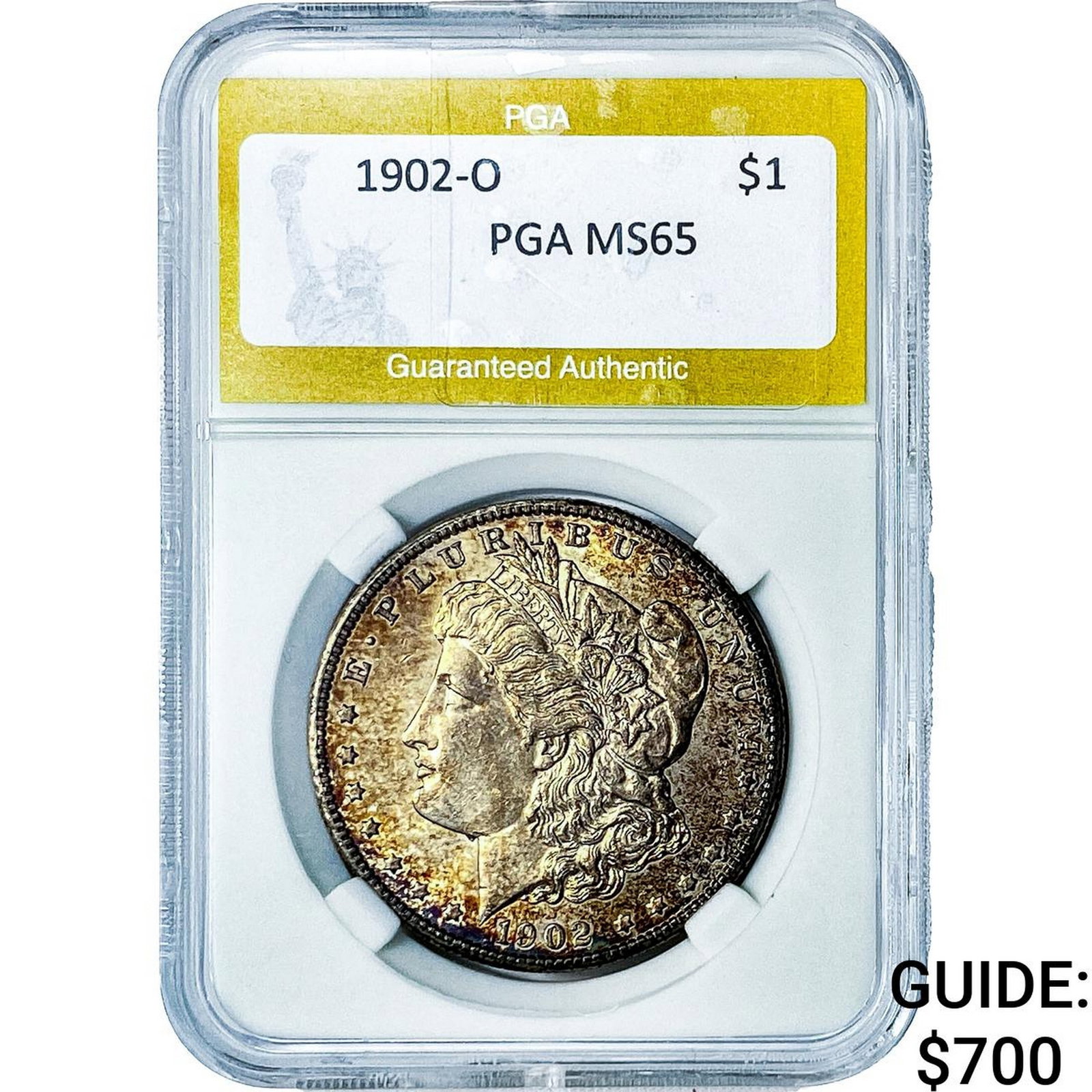 1902-O Morgan Silver Dollar PGA MS65 (1 of 2)
