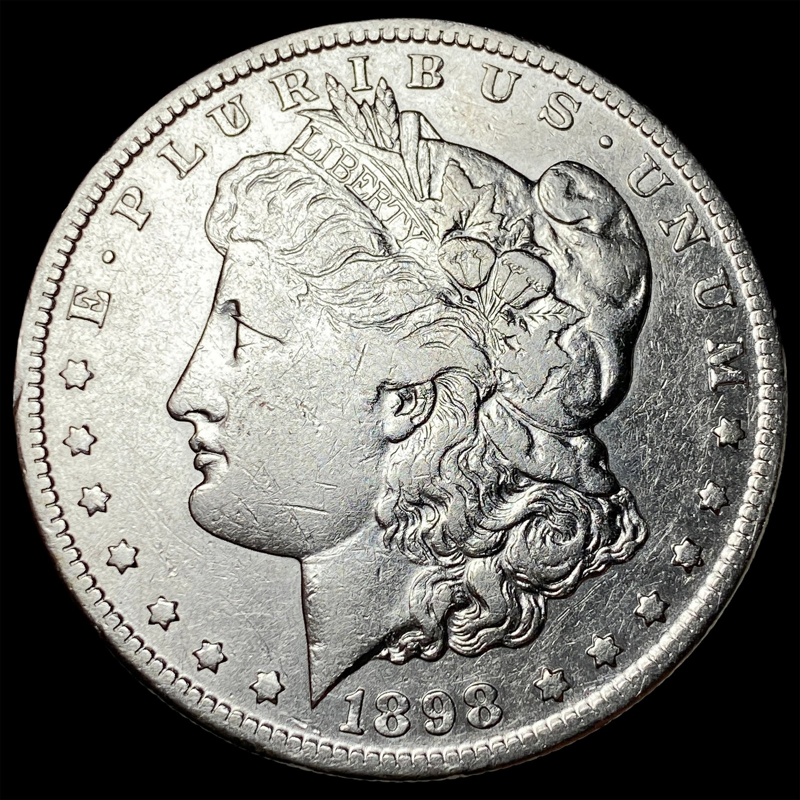 1898-S Morgan Silver Dollar CLOSELY UNCIRCULATED: 1898-S Morgan Silver Dollar CLOSELY UNCIRCULATED