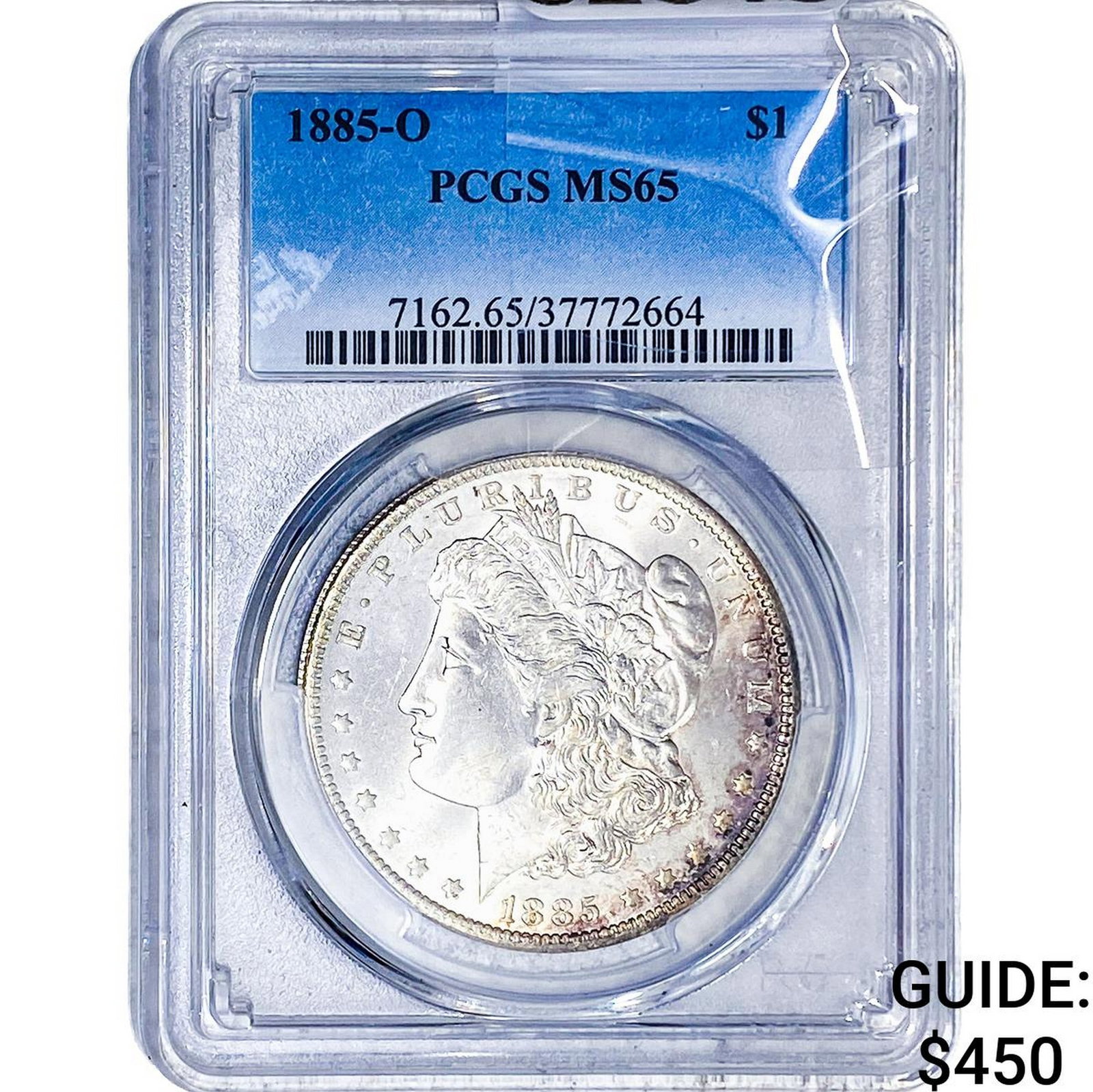 1885-O Morgan Silver Dollar PCGS MS65: 1885-O Morgan Silver Dollar PCGS MS65