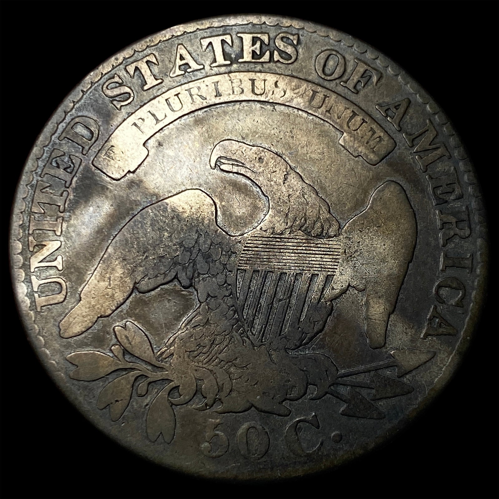 1829 Capped Bust Half Dollar LIGHTLY CIRCULATED - 2