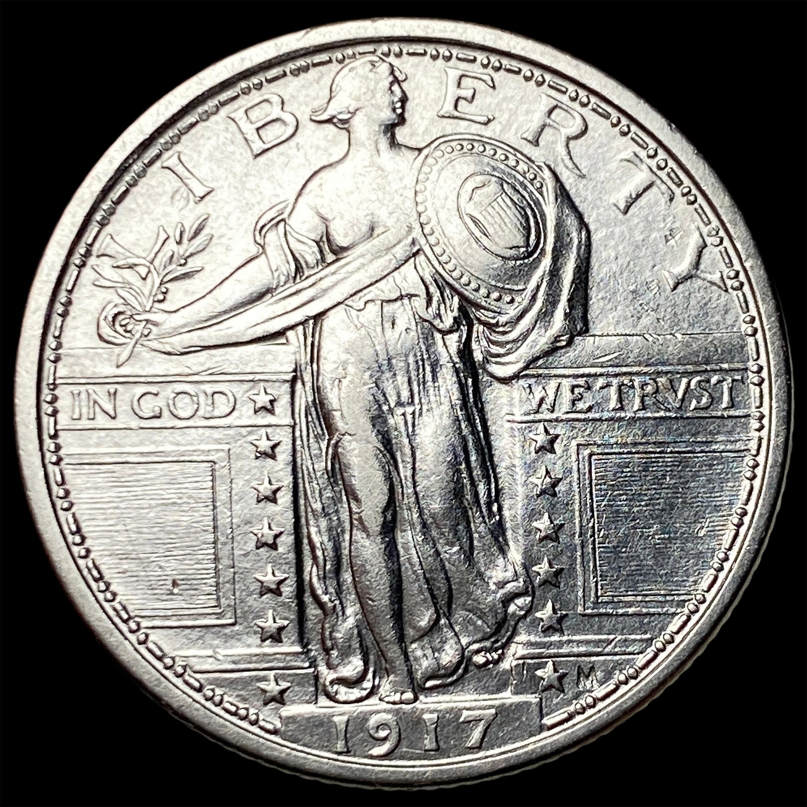 1917 Type 1 Standing Liberty Quarter UNCIRCULATED: 1917 Type 1 Standing Liberty Quarter UNCIRCULATED