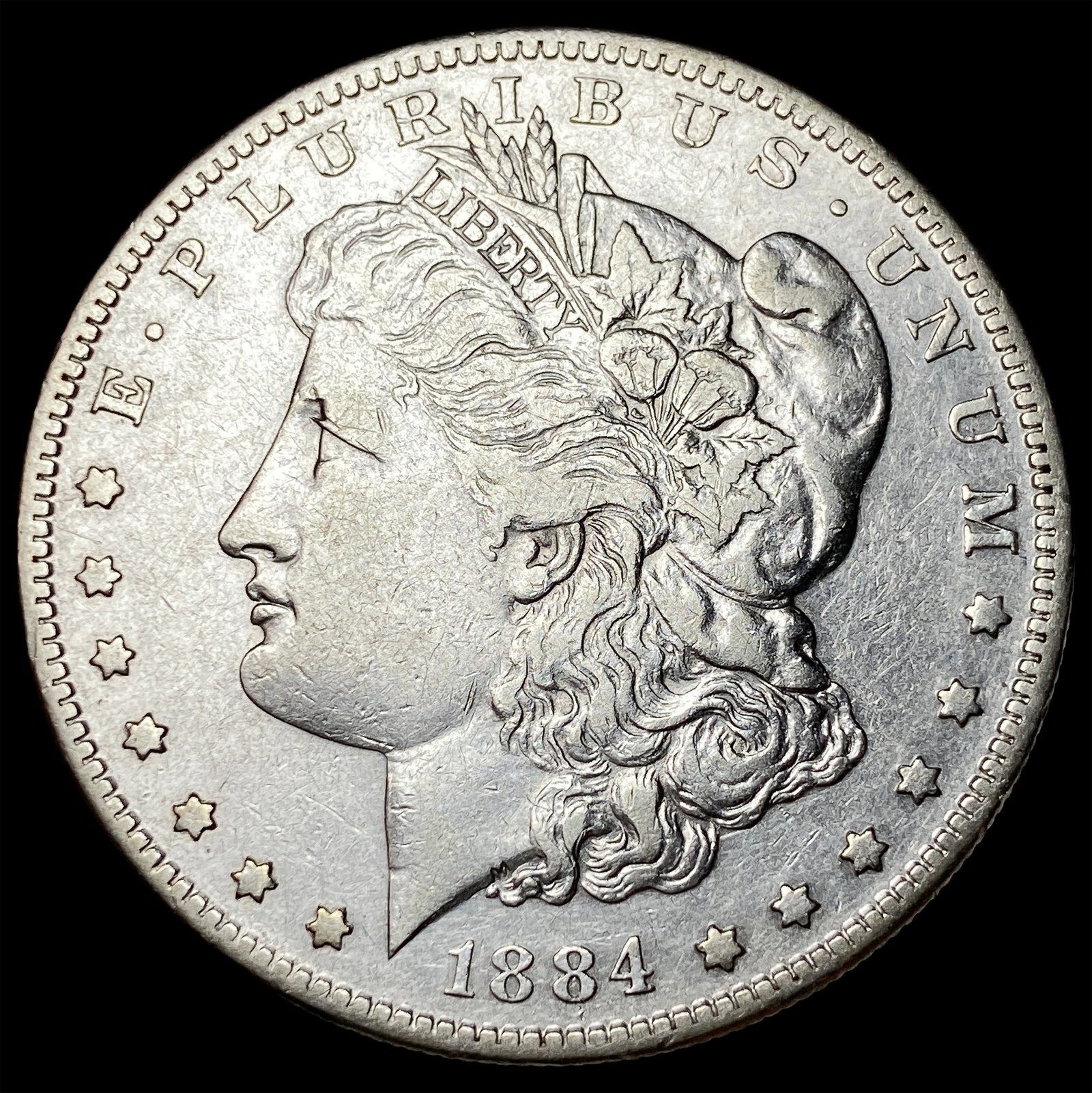 1884-S Silver Morgan Dollar CLOSELY UNCIRCULATED: 1884-S Silver Morgan Dollar CLOSELY UNCIRCULATED