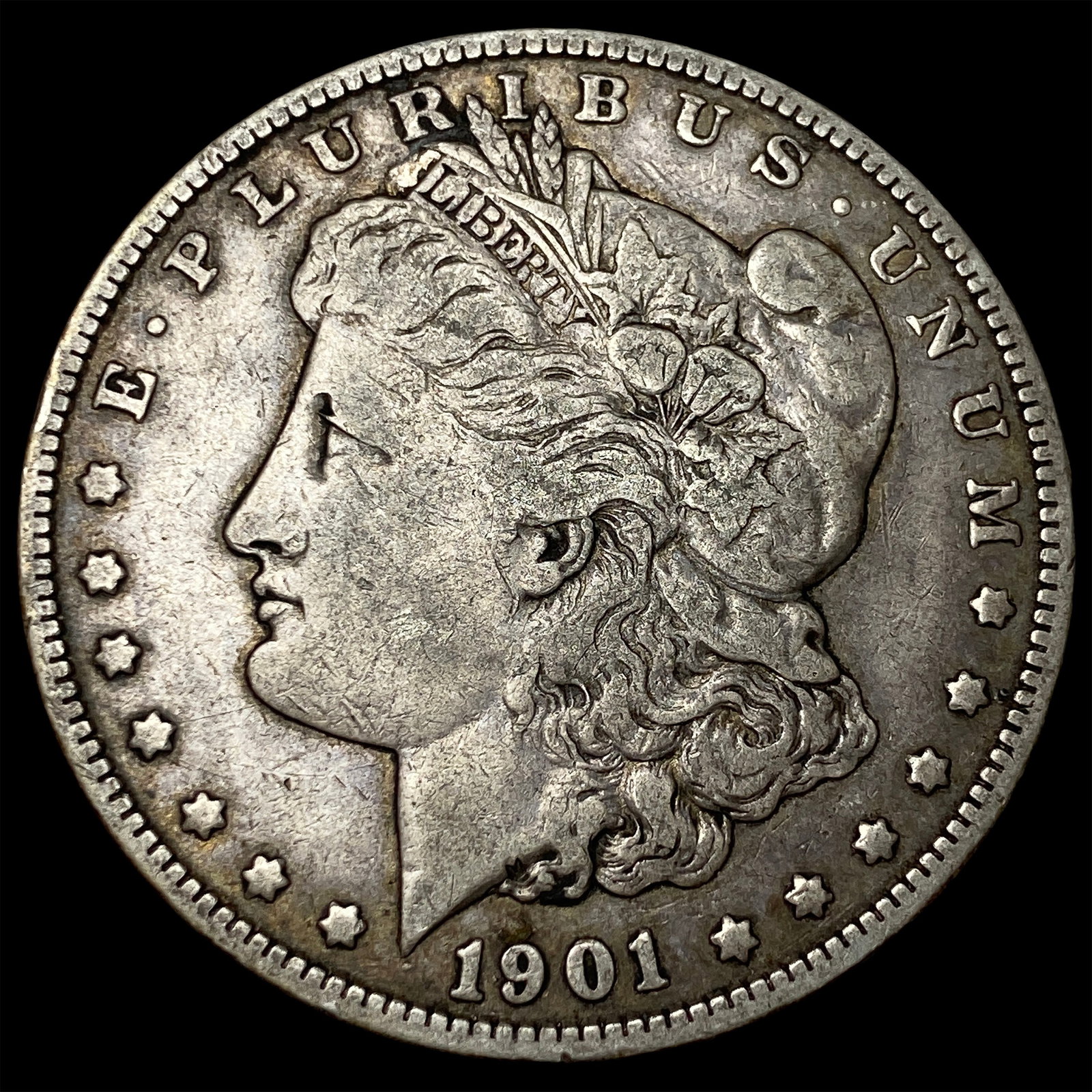 1901 Morgan Silver Dollar NEARLY UNCIRCULATED: 1901 Morgan Silver Dollar NEARLY UNCIRCULATED