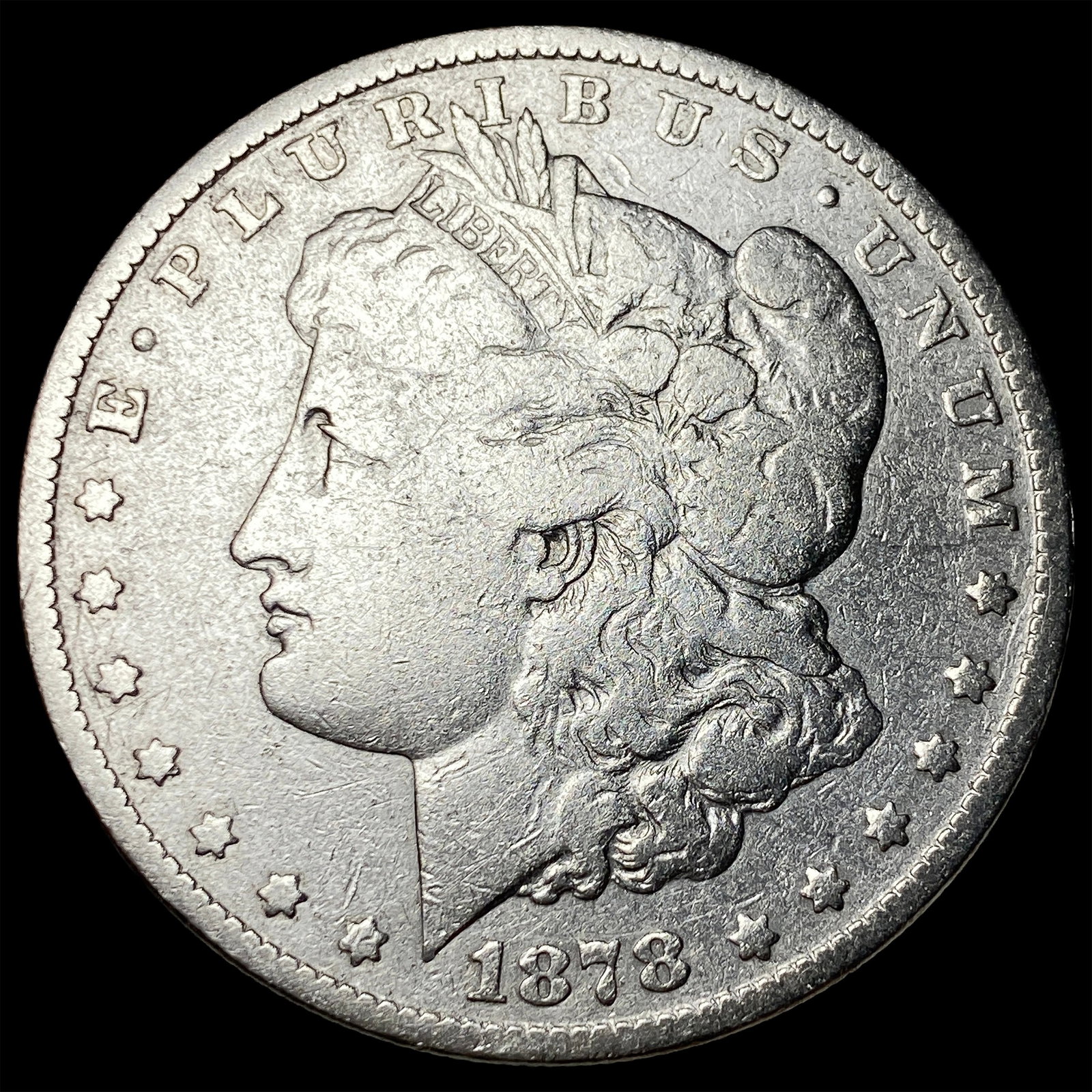 1878 7/8TF Morgan Silver Dollar LIGHTLY CIRCULATED: 1878 7/8TF Morgan Silver Dollar LIGHTLY CIRCULATED
