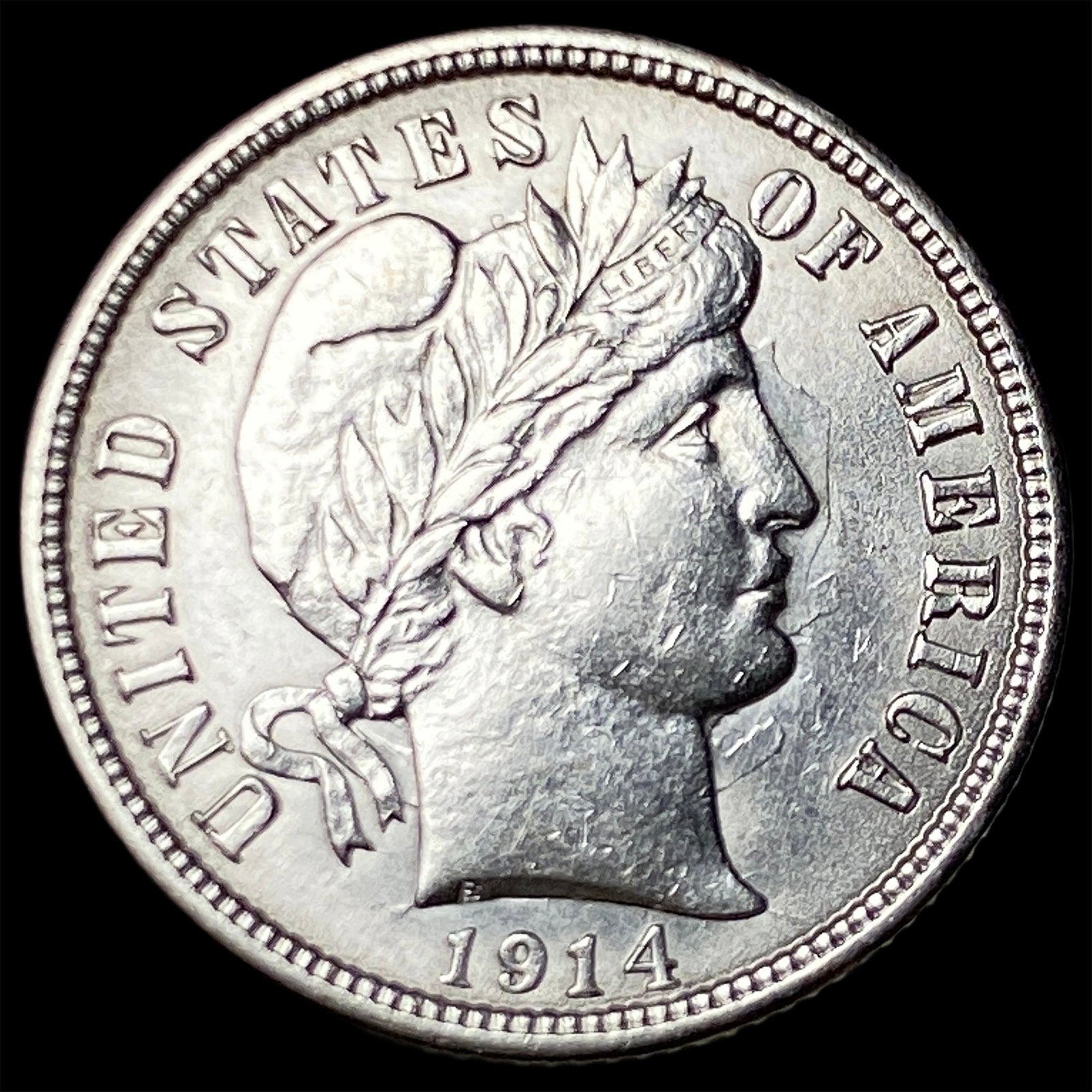 1914 Barber Dime GEM BU (1 of 2)