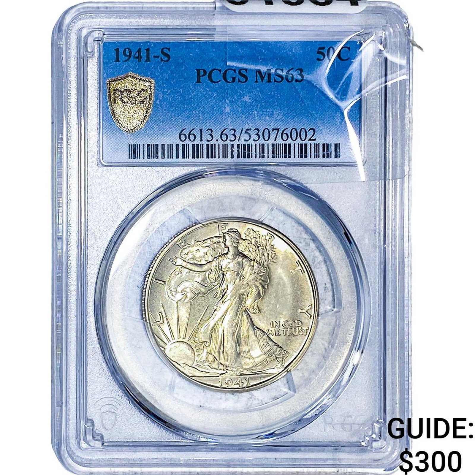 1941-S Walking Liberty Half Dollar PCGS MS63: 1941-S Walking Liberty Half Dollar PCGS MS63
