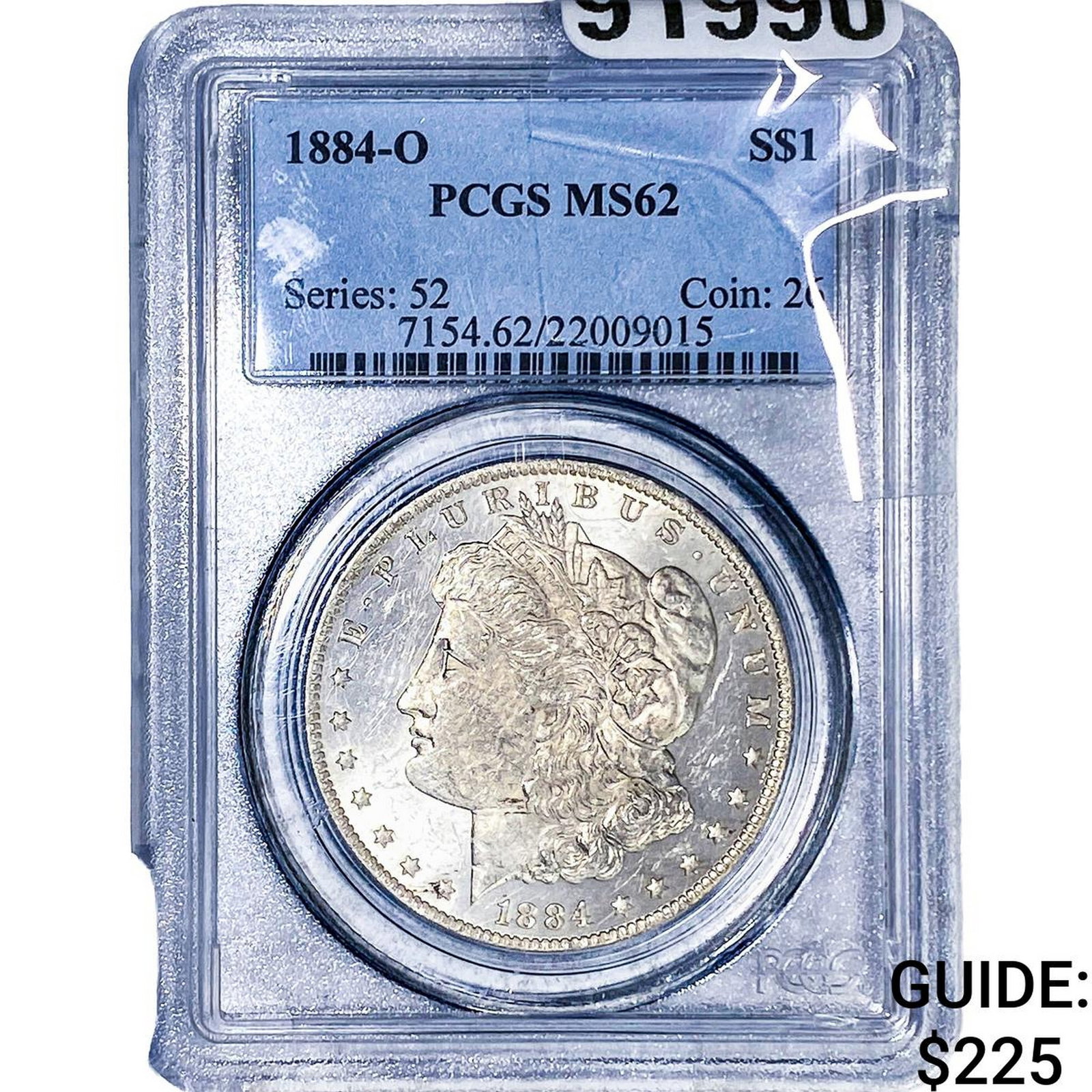 1884-O Morgan Silver Dollar PCGS MS62 (1 of 2)
