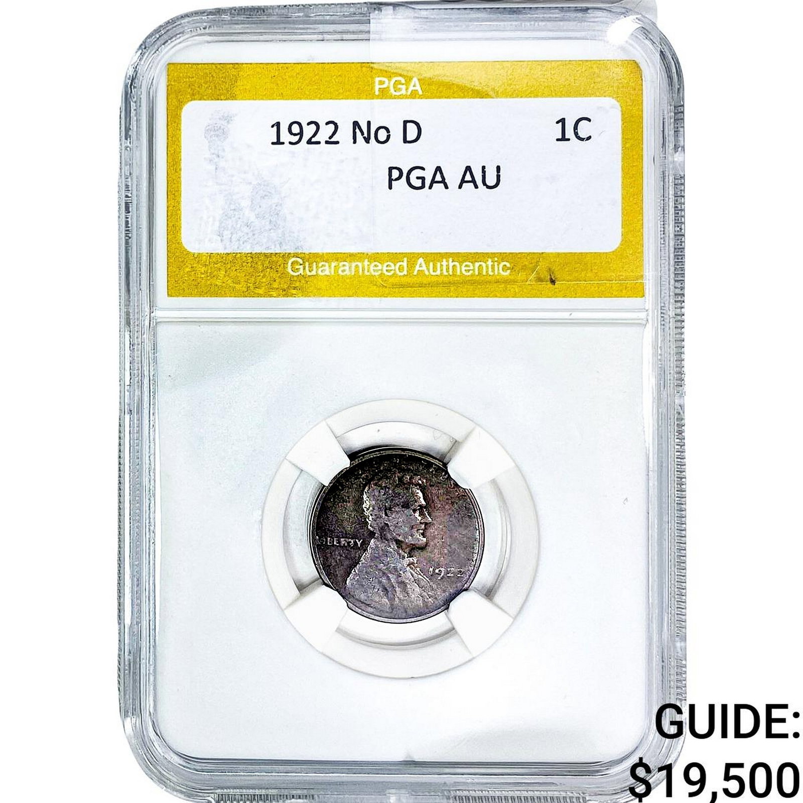 1922 Wheat Cent PGA AU: 1922 Wheat Cent PGA AU