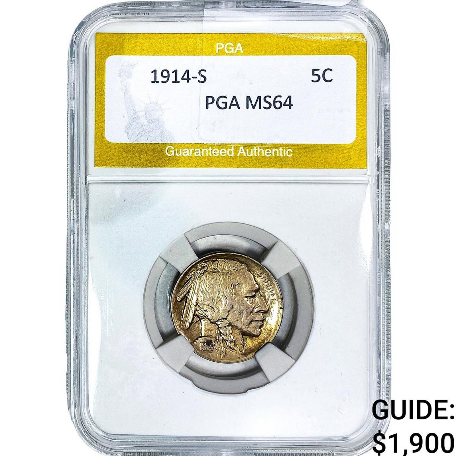 1914-S Buffalo Nickel PGA MS64 (1 of 2)