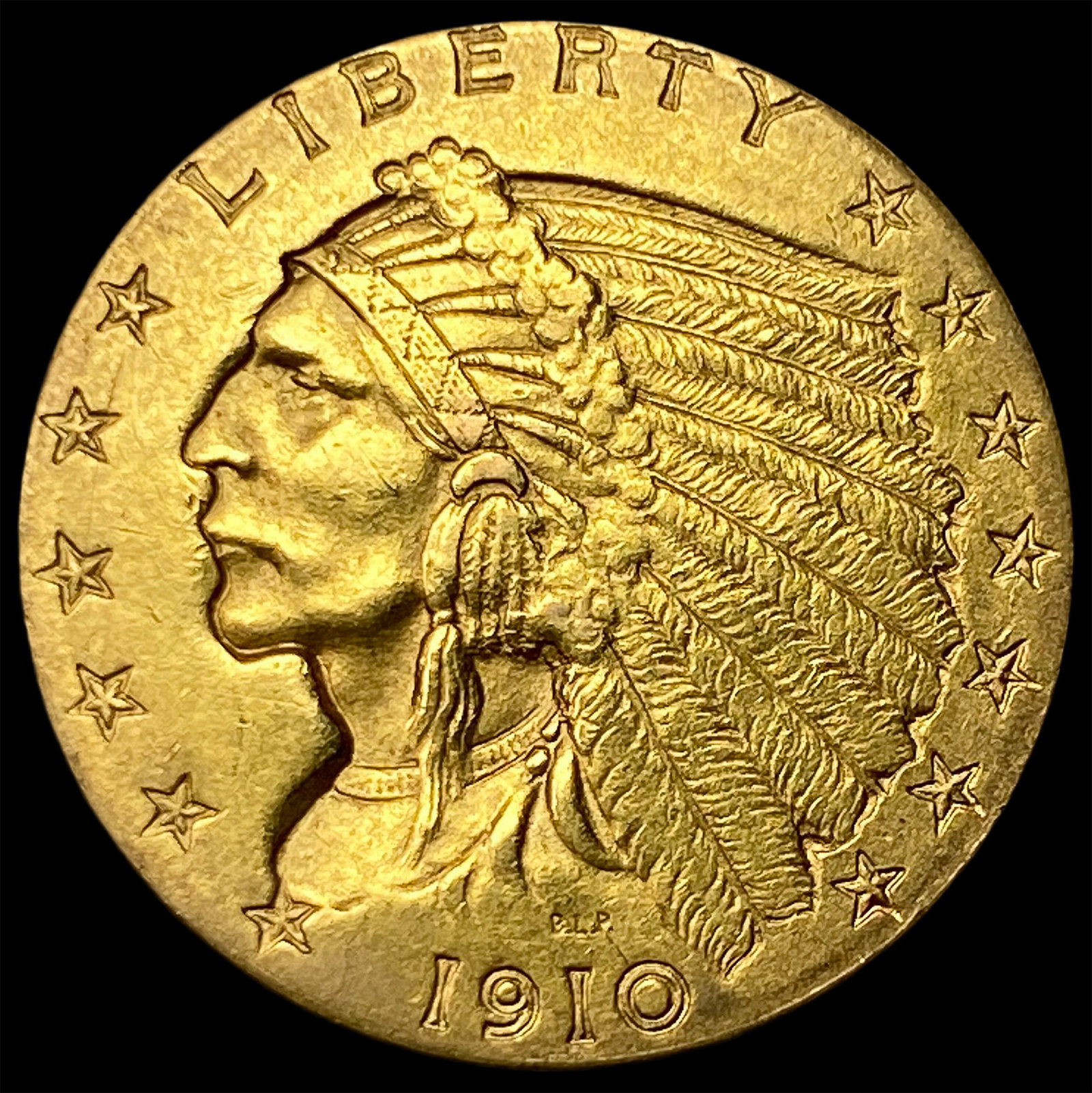 1910 Indian Head Gold $2.50 Quarter Eagle UNCIRCULATED (1 of 2)