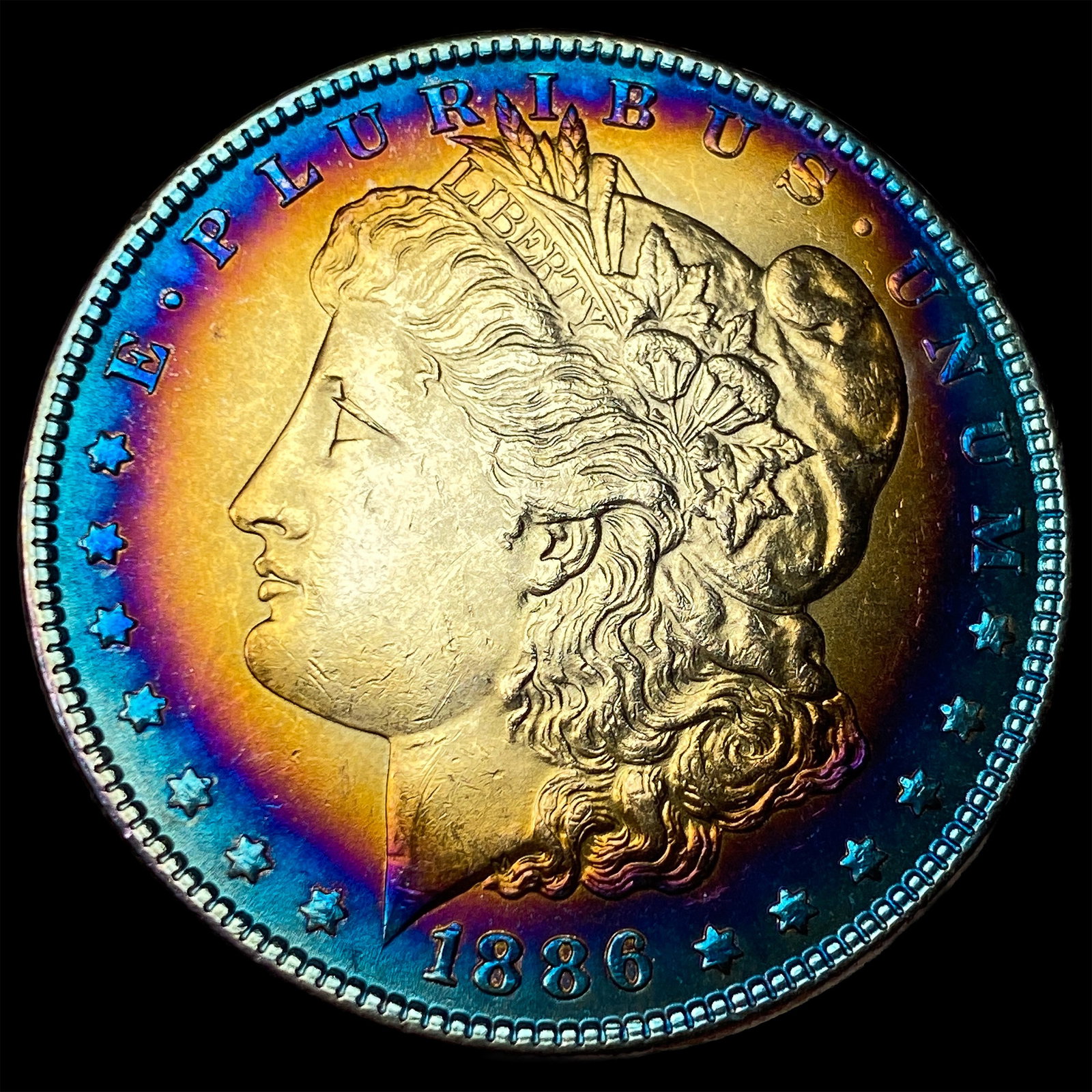 1886 Morgan Silver Dollar GEM BU: 1886 Morgan Silver Dollar GEM BU