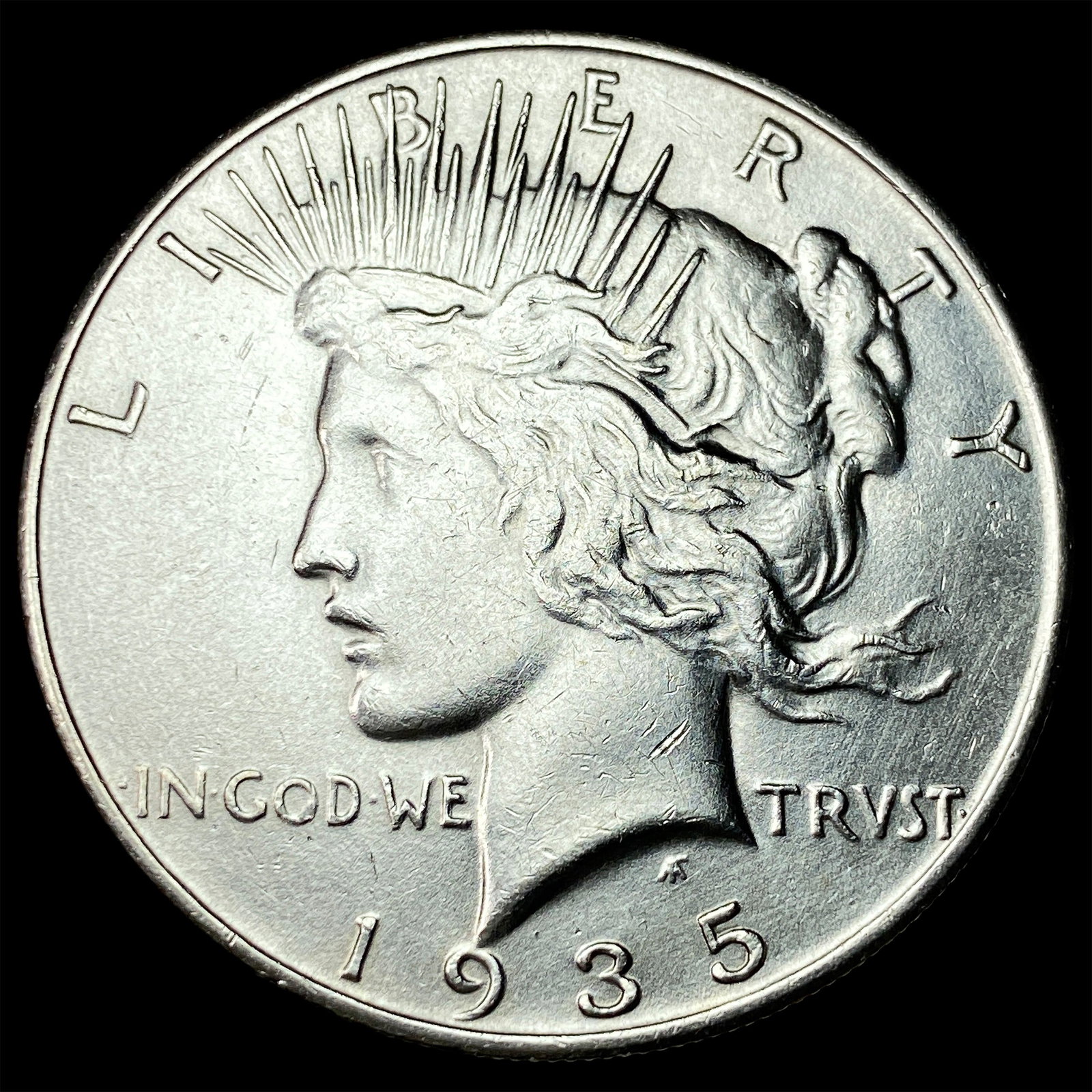 1935-S Silver Peace Dollar UNCIRCULATED: 1935-S Silver Peace Dollar UNCIRCULATED