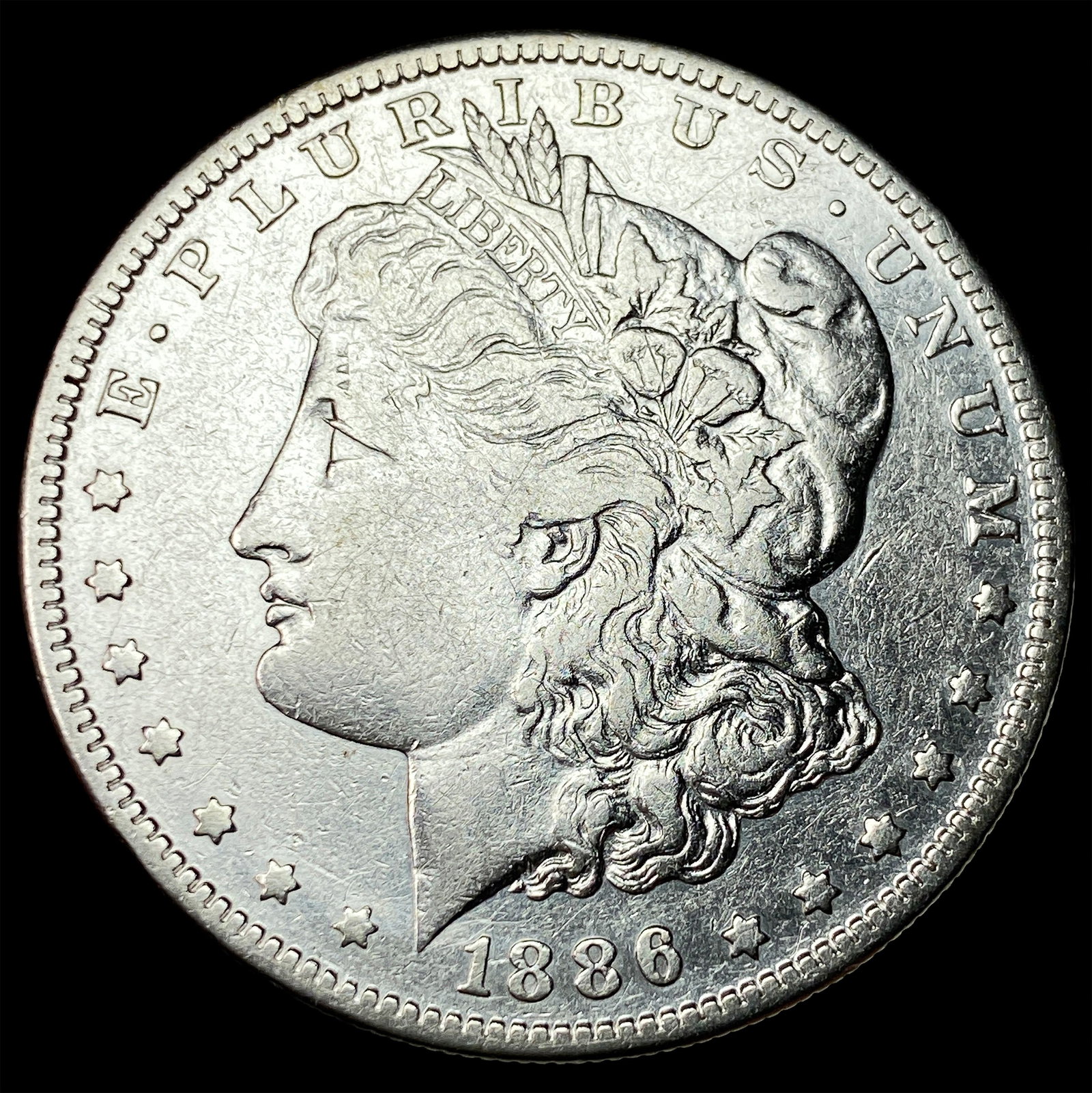 1886 Morgan Silver Dollar CLOSELY UNCIRCULATED: 1886 Morgan Silver Dollar CLOSELY UNCIRCULATED