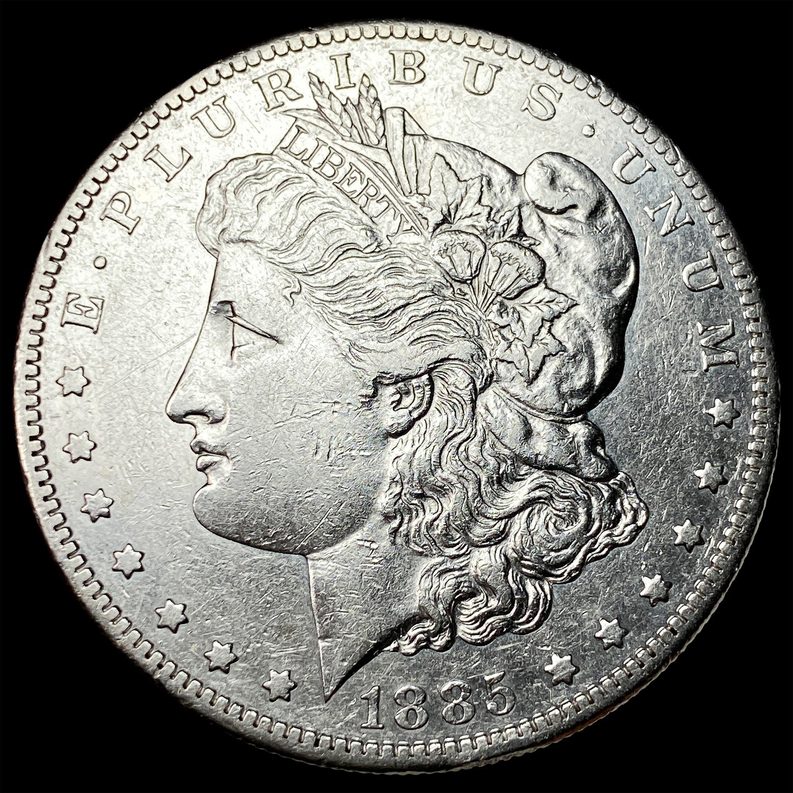 1885-S Silver Morgan Dollar CLOSELY UNCIRCULATED: 1885-S Silver Morgan Dollar CLOSELY UNCIRCULATED