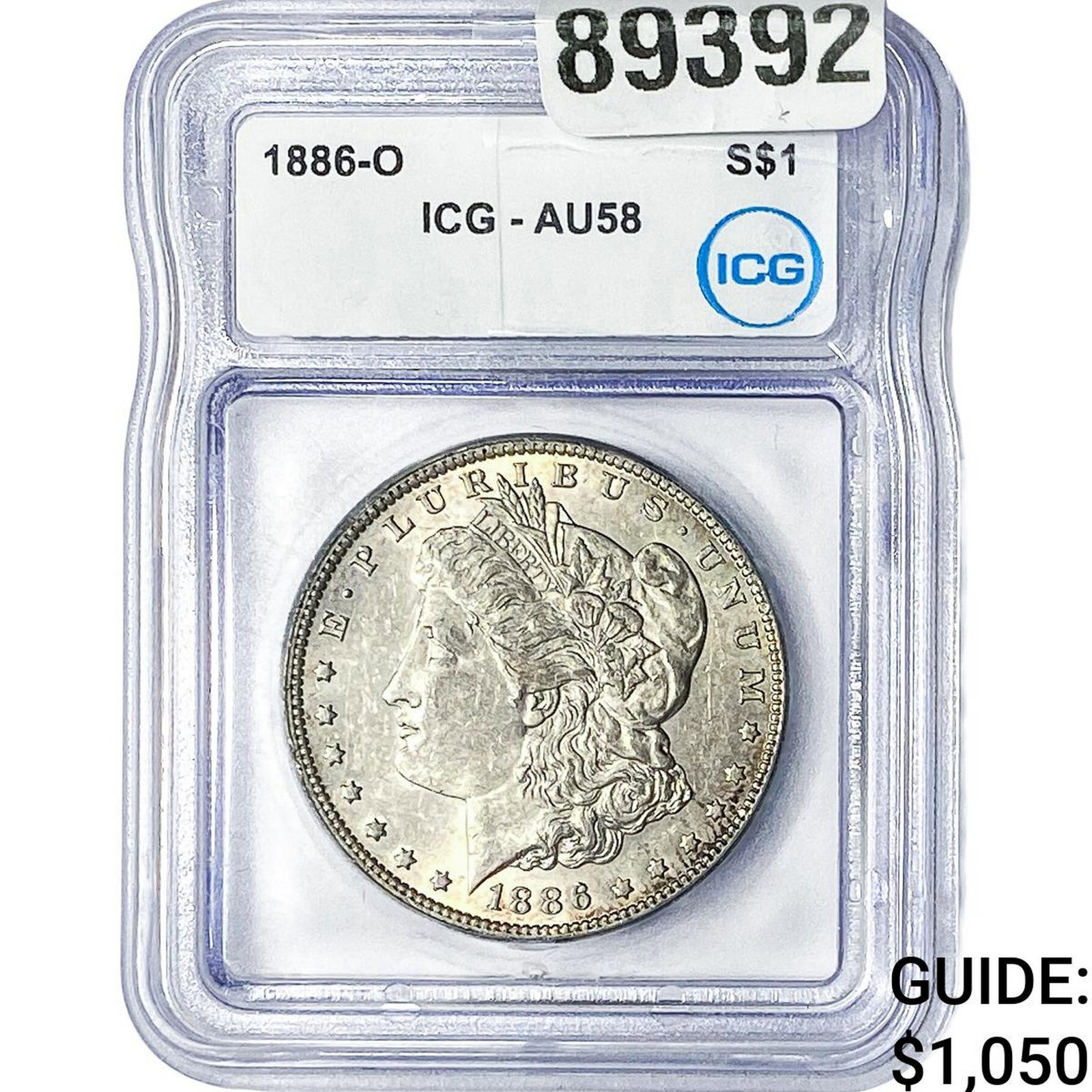 1886-O Morgan Silver Dollar ICG AU58 (1 of 2)