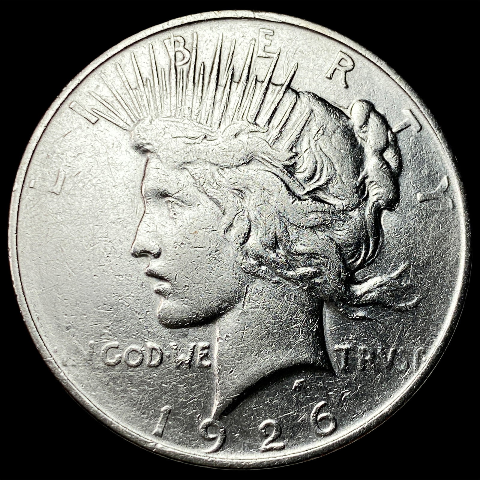 1926-D Peace Silver Dollar CLOSELY UNCIRCULATED: 1926-D Peace Silver Dollar CLOSELY UNCIRCULATED