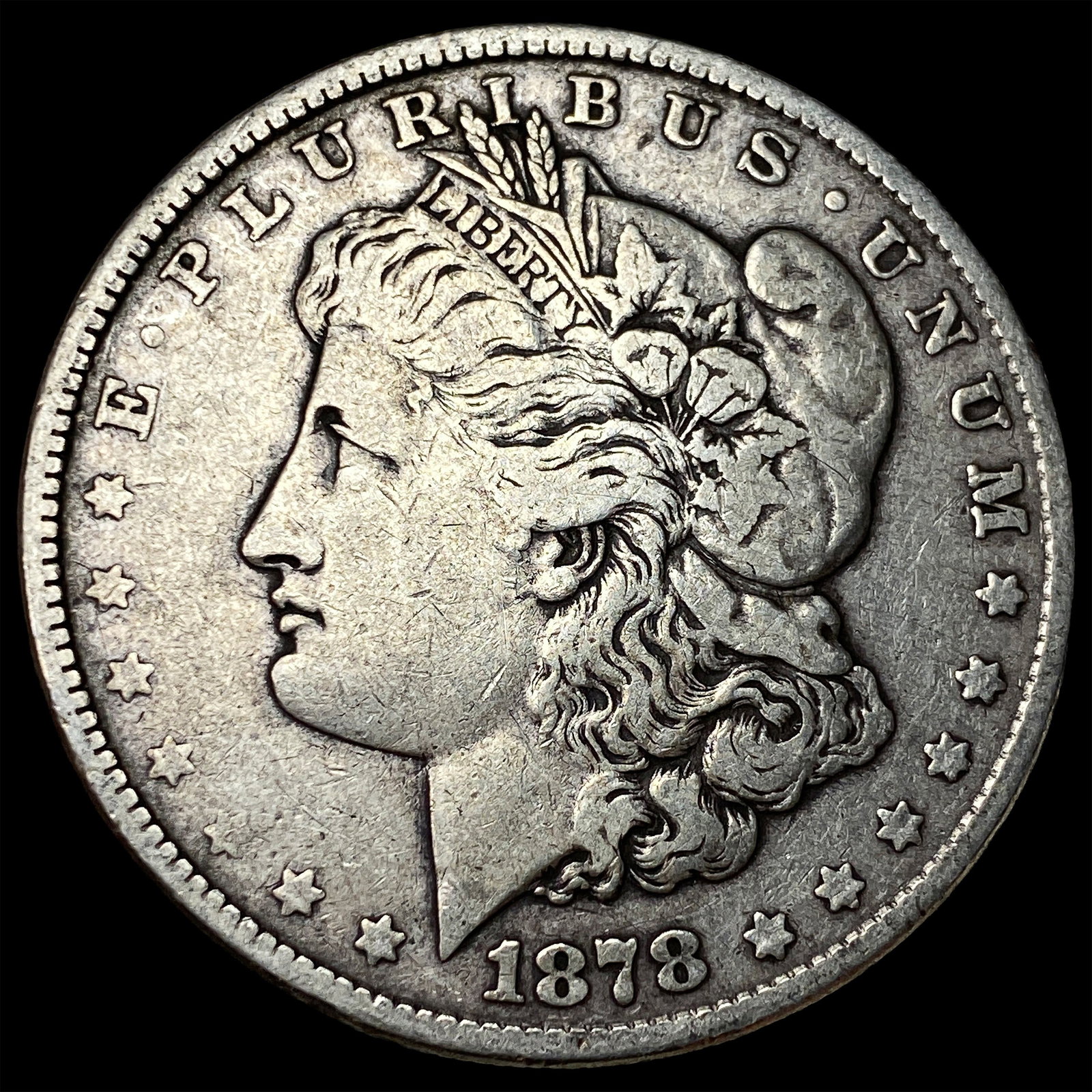 1878 8TF Silver Morgan Dollar LIGHTLY CIRCULATED: 1878 8TF Silver Morgan Dollar LIGHTLY CIRCULATED