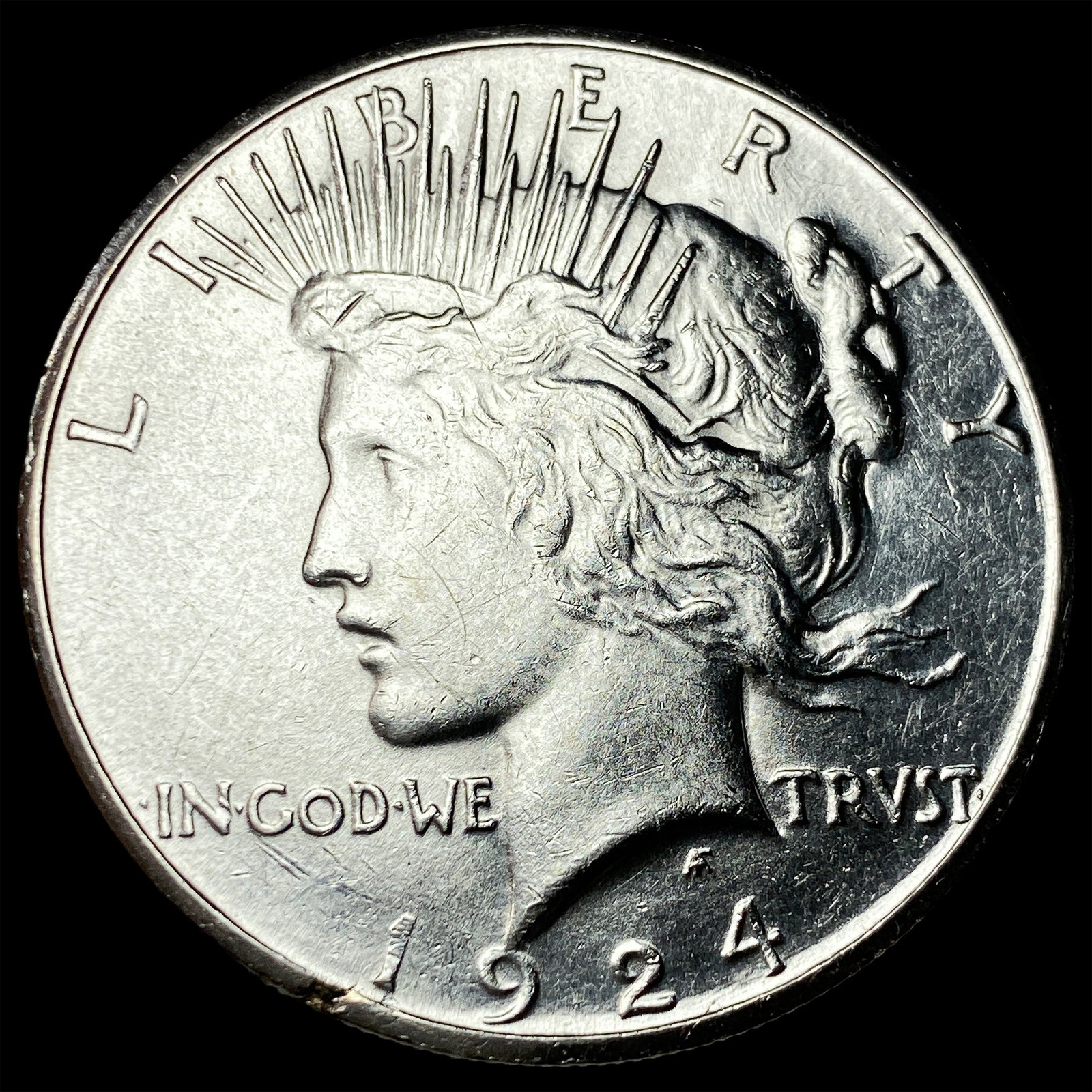 1924-S Silver Peace Dollar UNCIRCULATED (1 of 2)