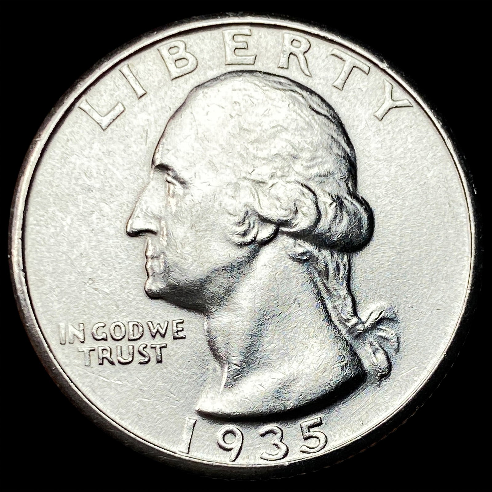 1935-S Silver Washington Quarter UNCIRCULATED: 1935-S Silver Washington Quarter UNCIRCULATED