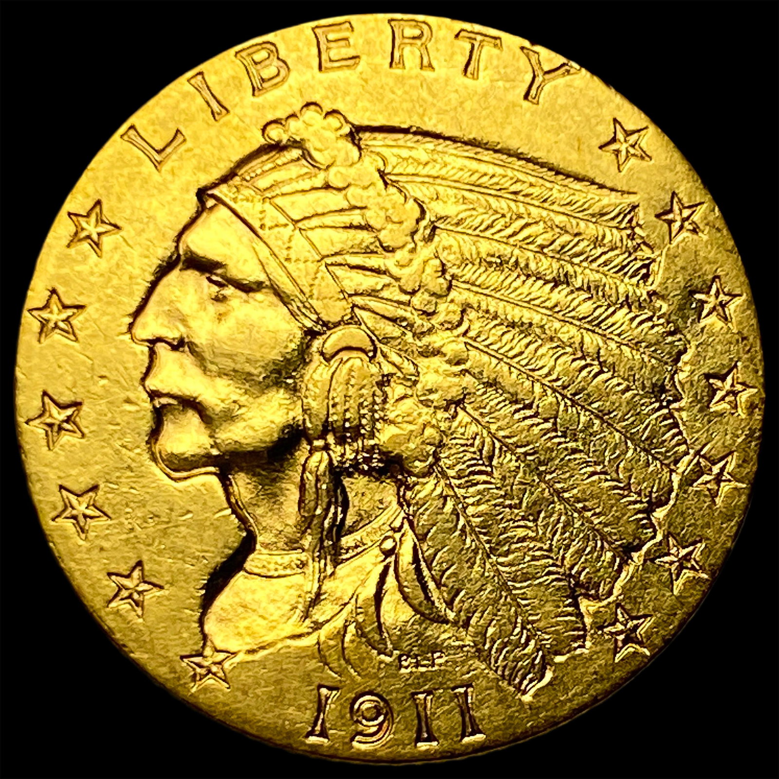1911 Indian Head Gold $2.50 Quarter Eagle UNCIRCULATED: 1911 Indian Head Gold $2.50 Quarter Eagle UNCIRCULATED