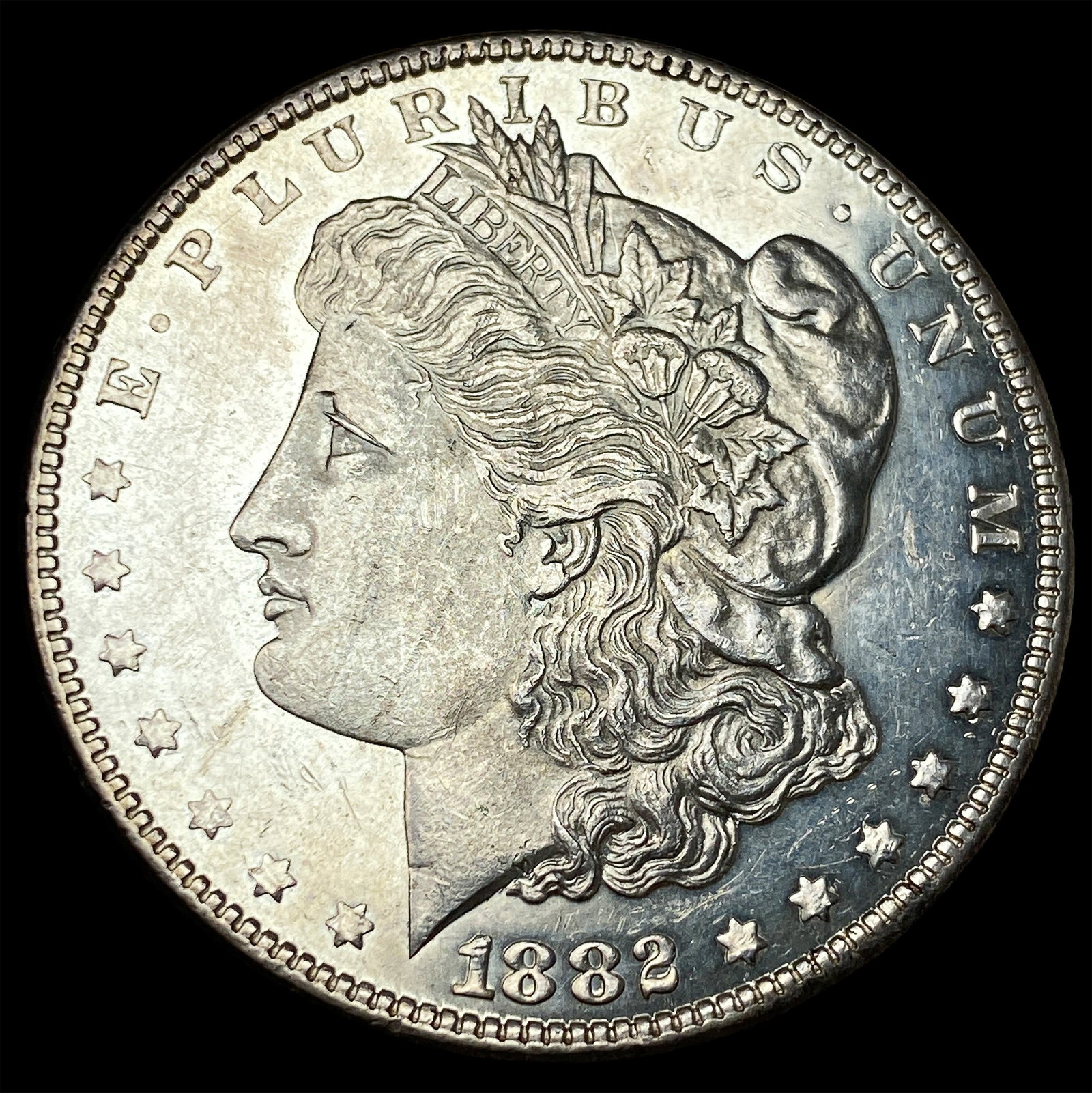 1882-S Silver Morgan Dollar CHOICE BU (1 of 2)