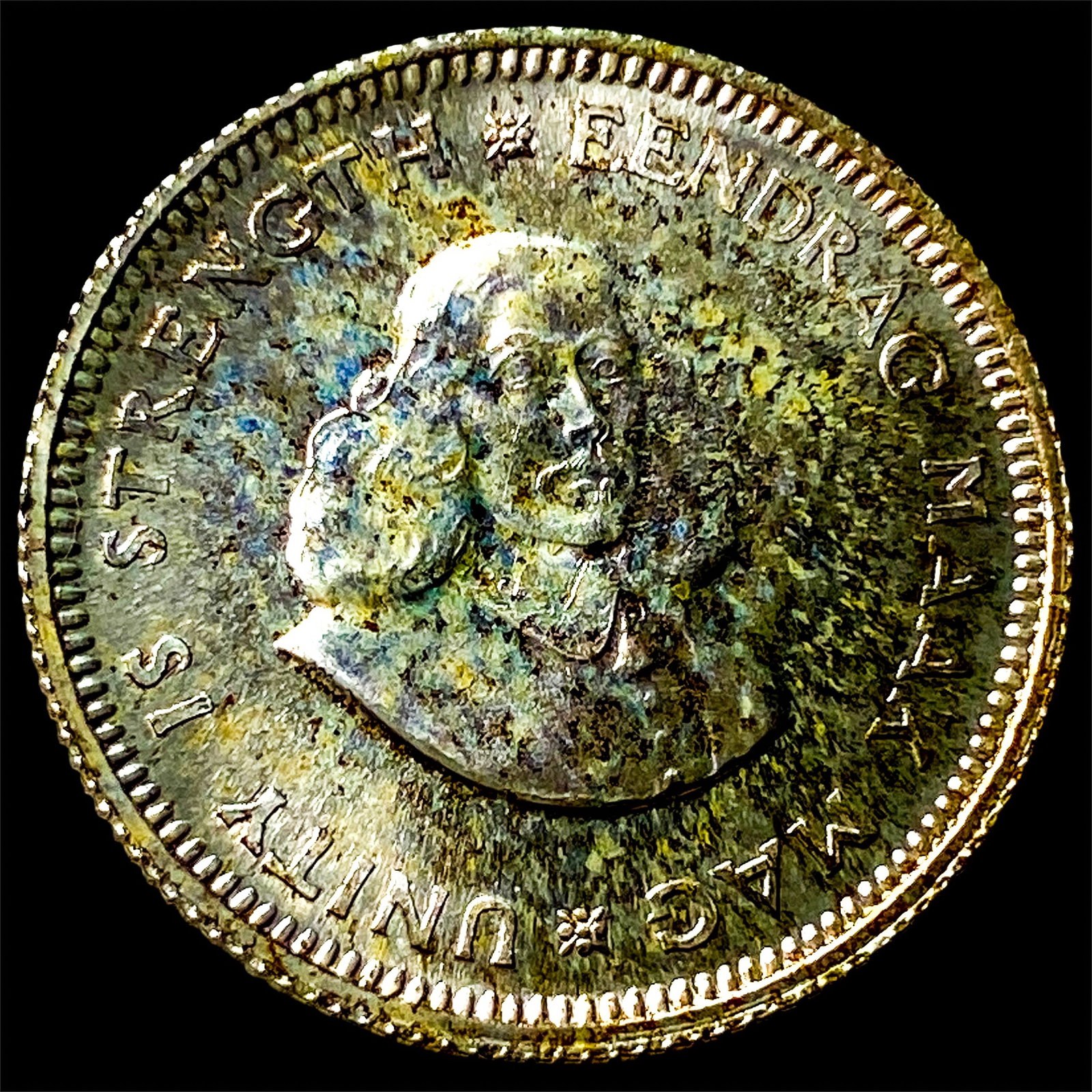 1964 South African Silver 5 Cents (1 of 2)